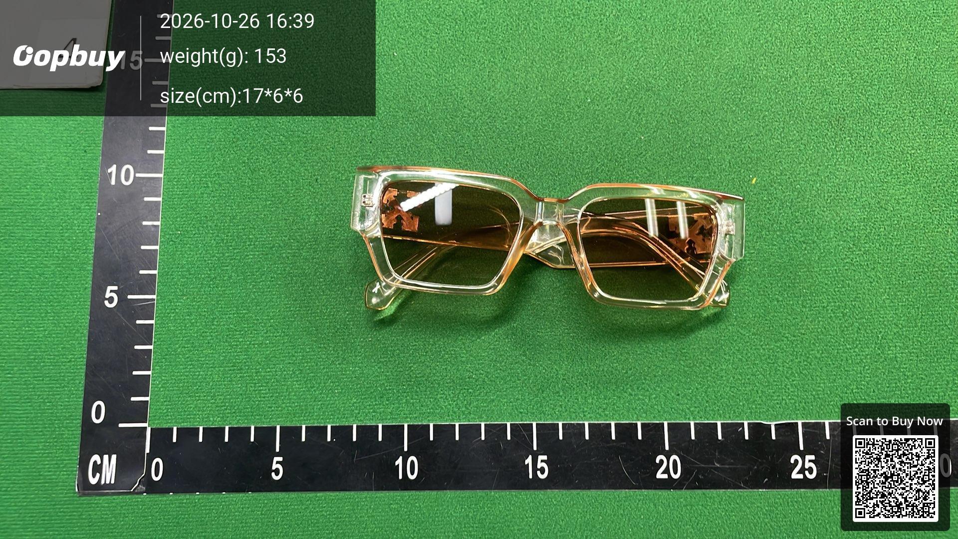 Foto QC 1 de Off-White Square-Frame Acetate Sunglasses Black (OERI008)