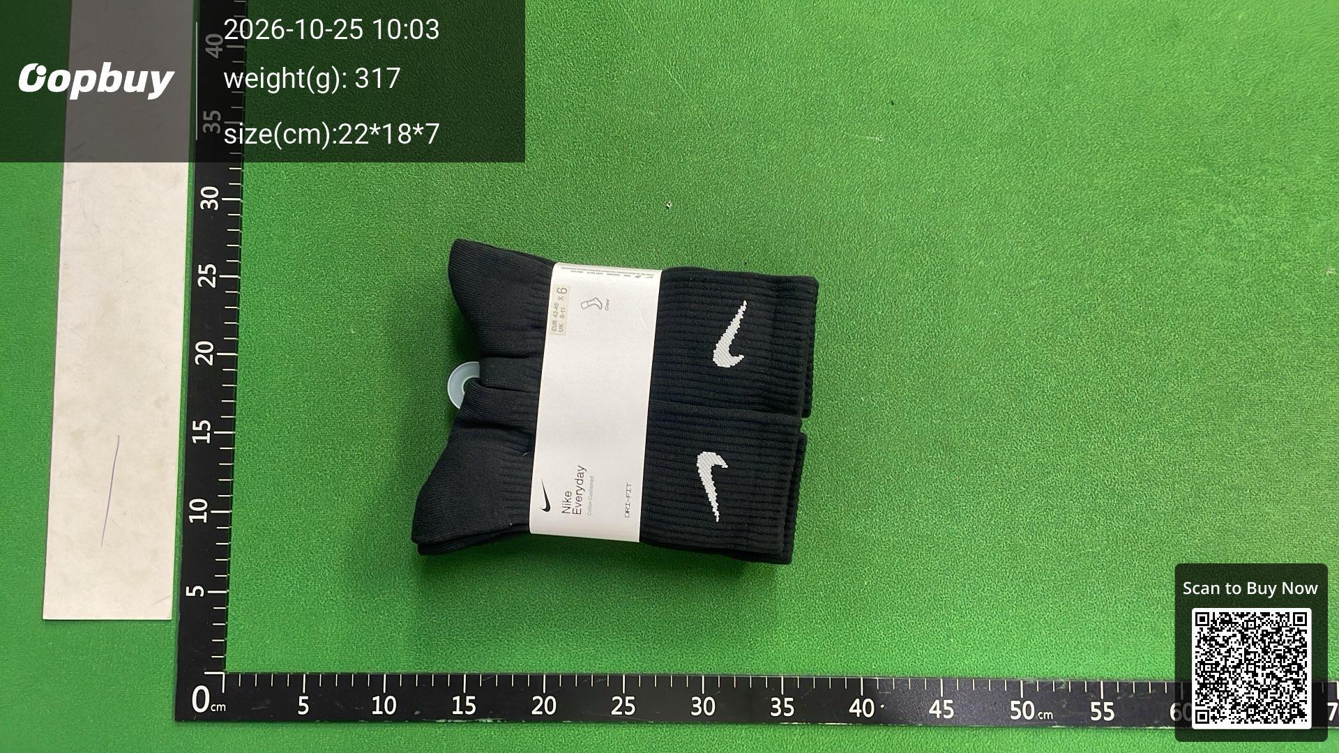 Foto QC 7 de Nike Crew Socks Cushioned White