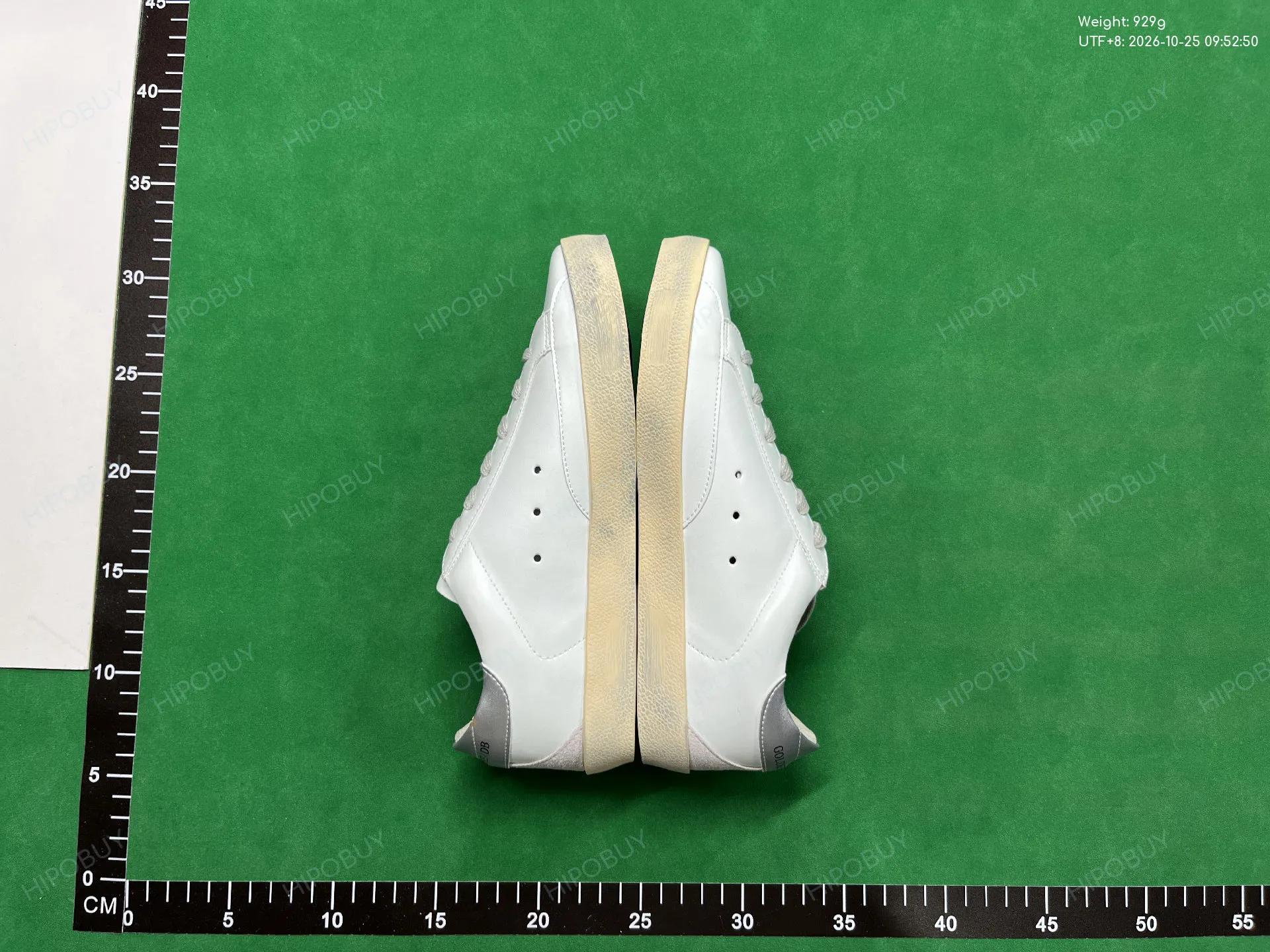 Foto QC 4 de Golden Goose Superstar Low White Pink Glitter Star Light Blue
