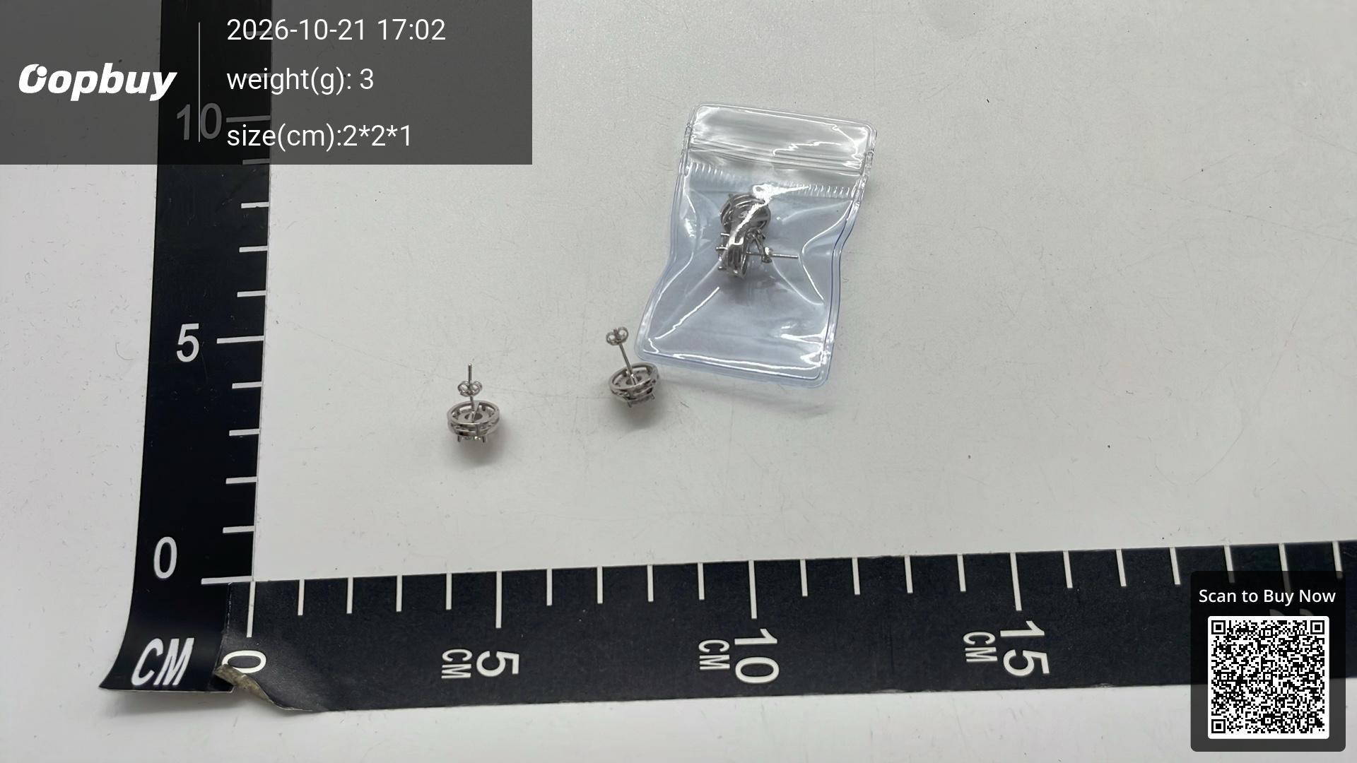 Foto QC 5 de Other Earrings S925 Silver Moissanite Silver