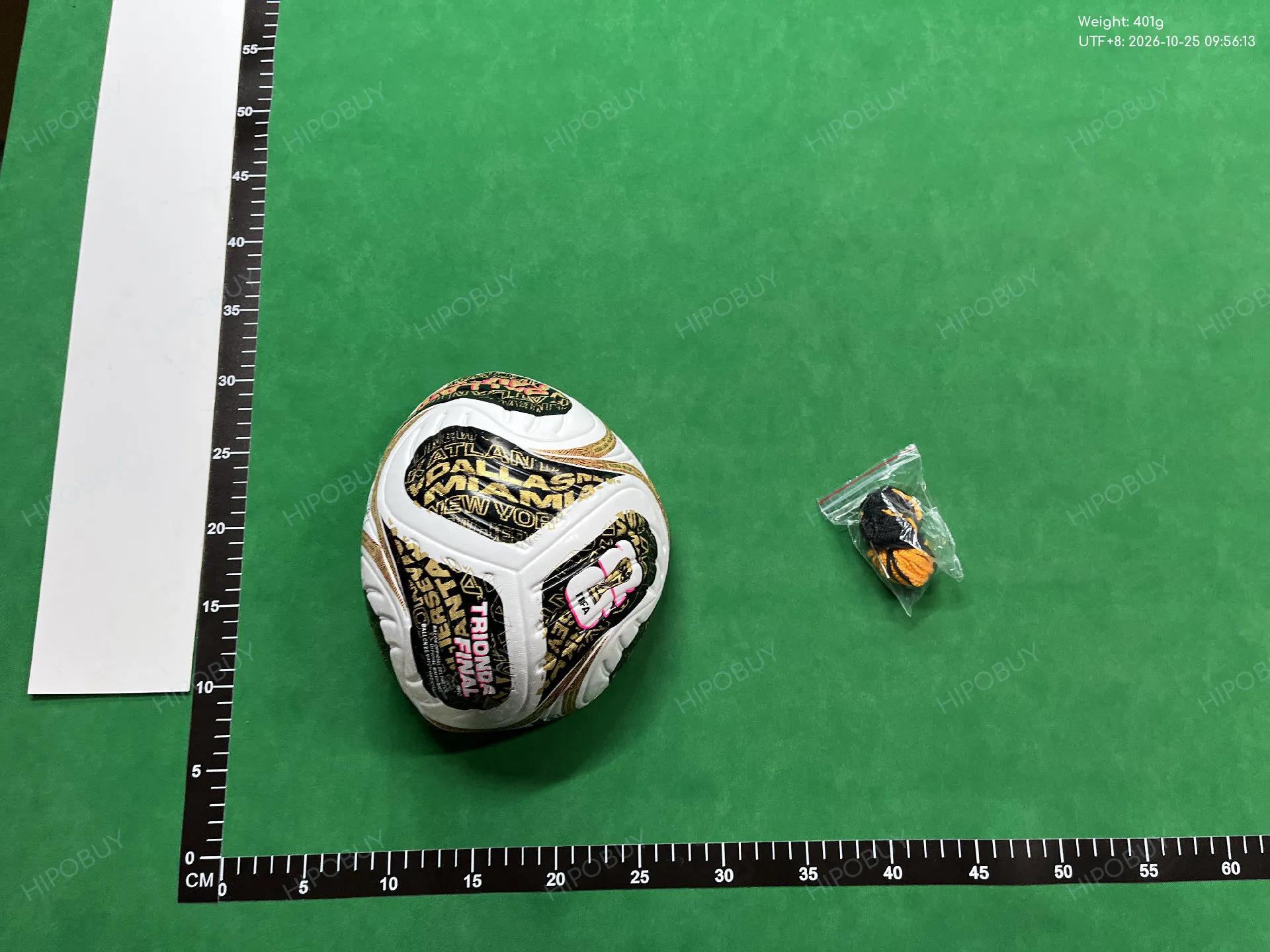 Foto QC 5 de Unbranded 2026 World Cup Style Soccer Ball (Size 5) White/Multicolor