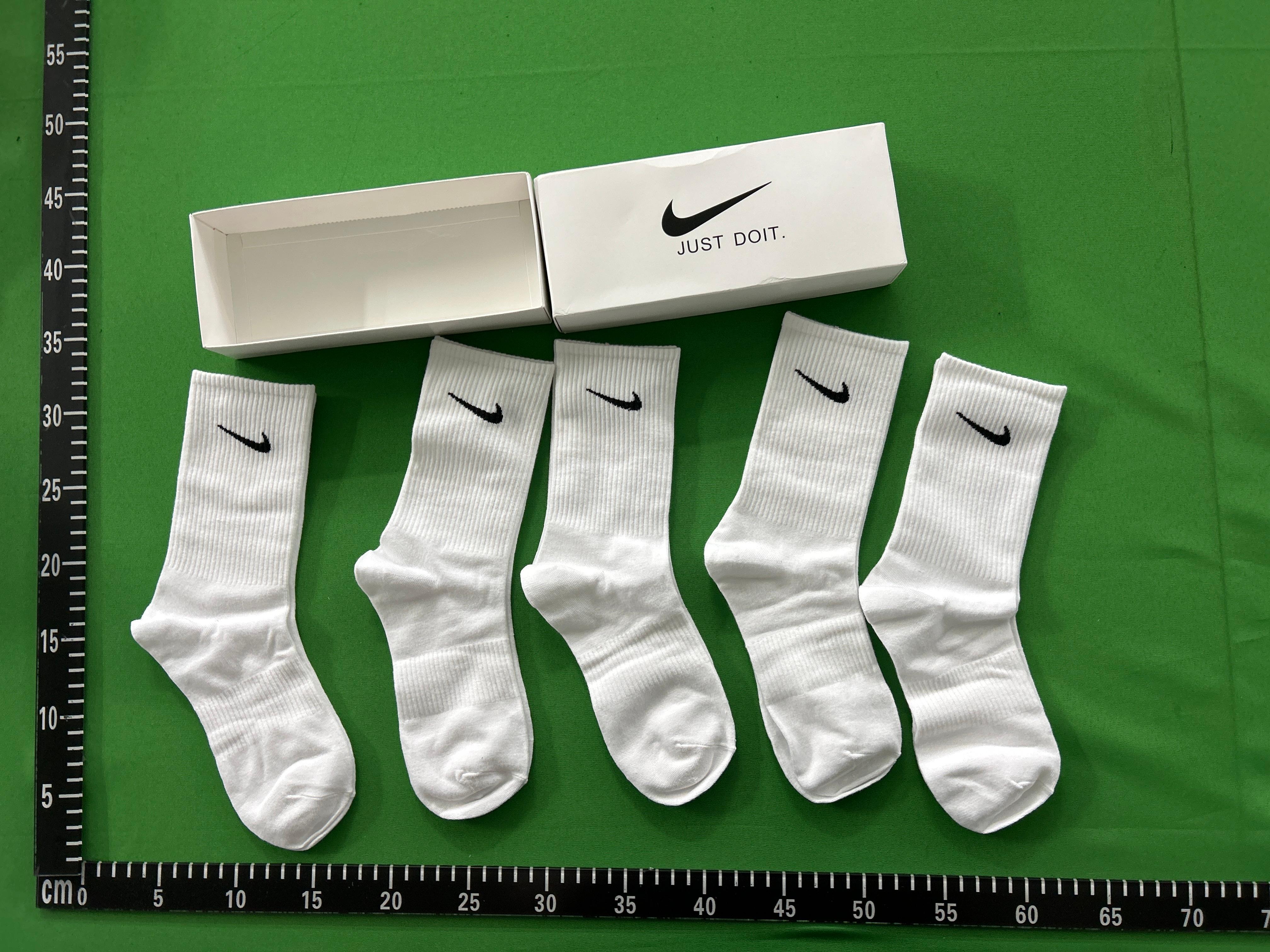 Foto QC 2 de Nike Crew Socks Swoosh White Black