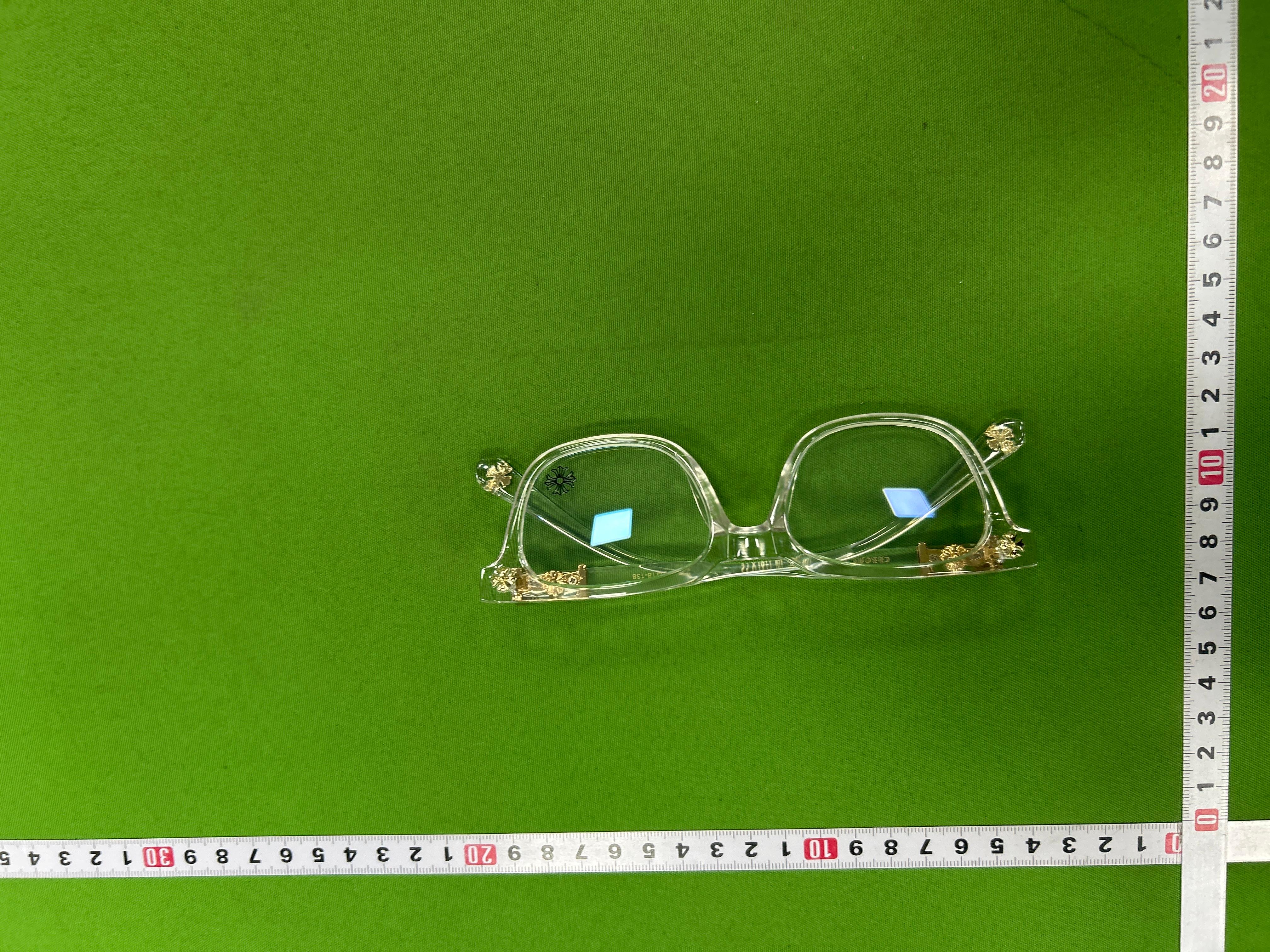 Foto QC 2 de Chrome Hearts Square-Frame Acetate Eyeglasses Black Clear (2273)