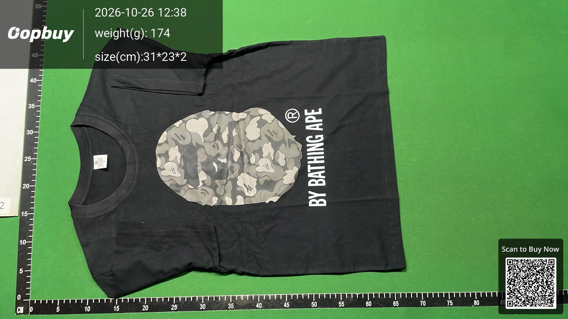 Foto QC 5 de BAPE x Chrome Hearts Baby Milo Horseshoe T-shirt Black