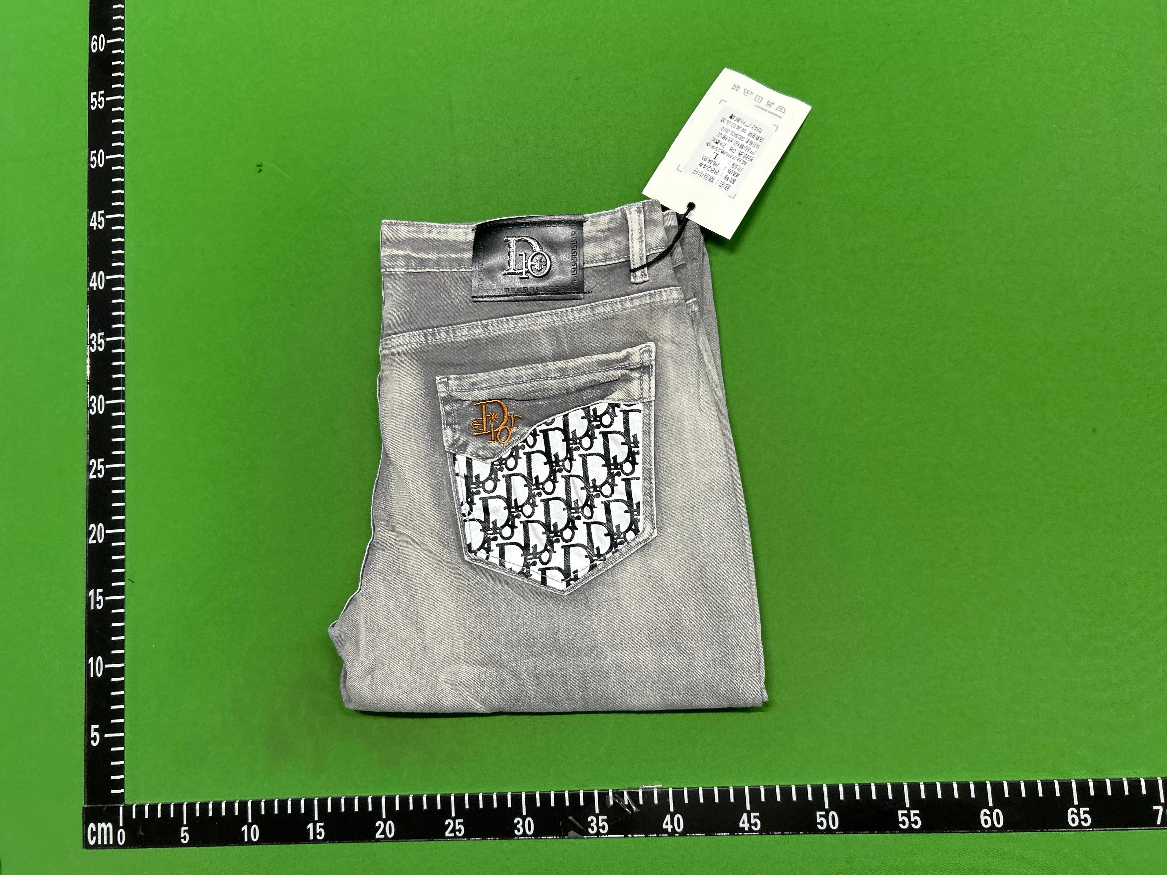 Foto QC 8 de Dior Jeans Slim Fit Oblique Pocket Gray