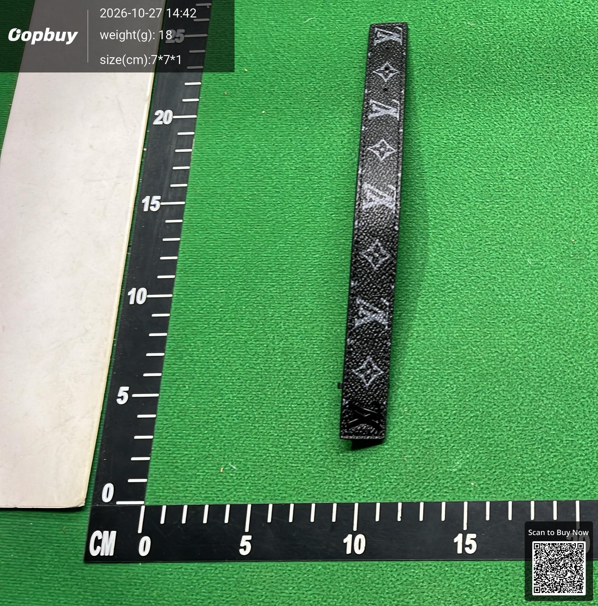 Foto QC 8 de Louis Vuitton Bracelet Leather Metal Blue