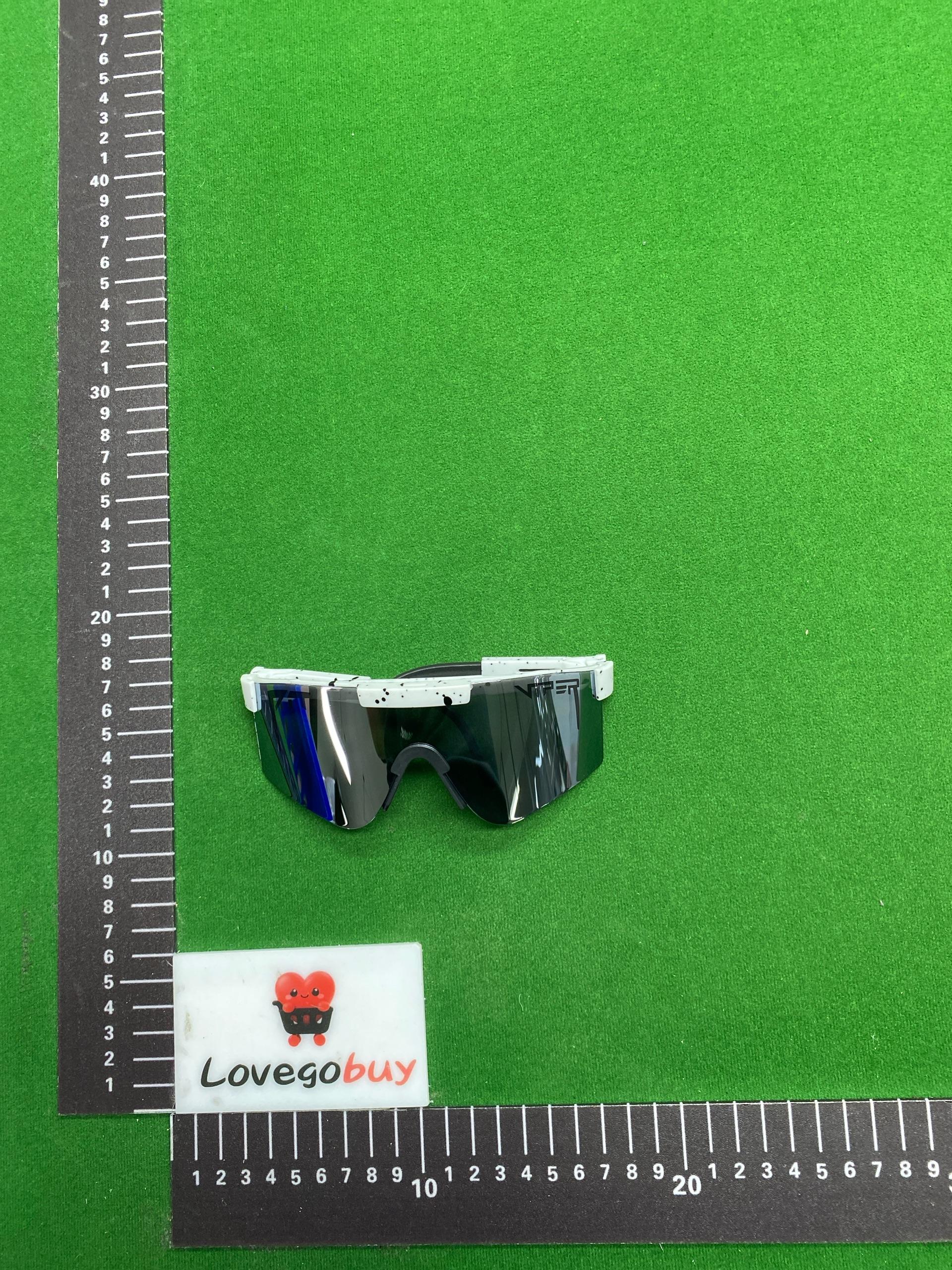 Foto QC 5 de Pit Viper Shield Plastic Sunglasses Stars and Stripes Purple Mirror (The Merika)