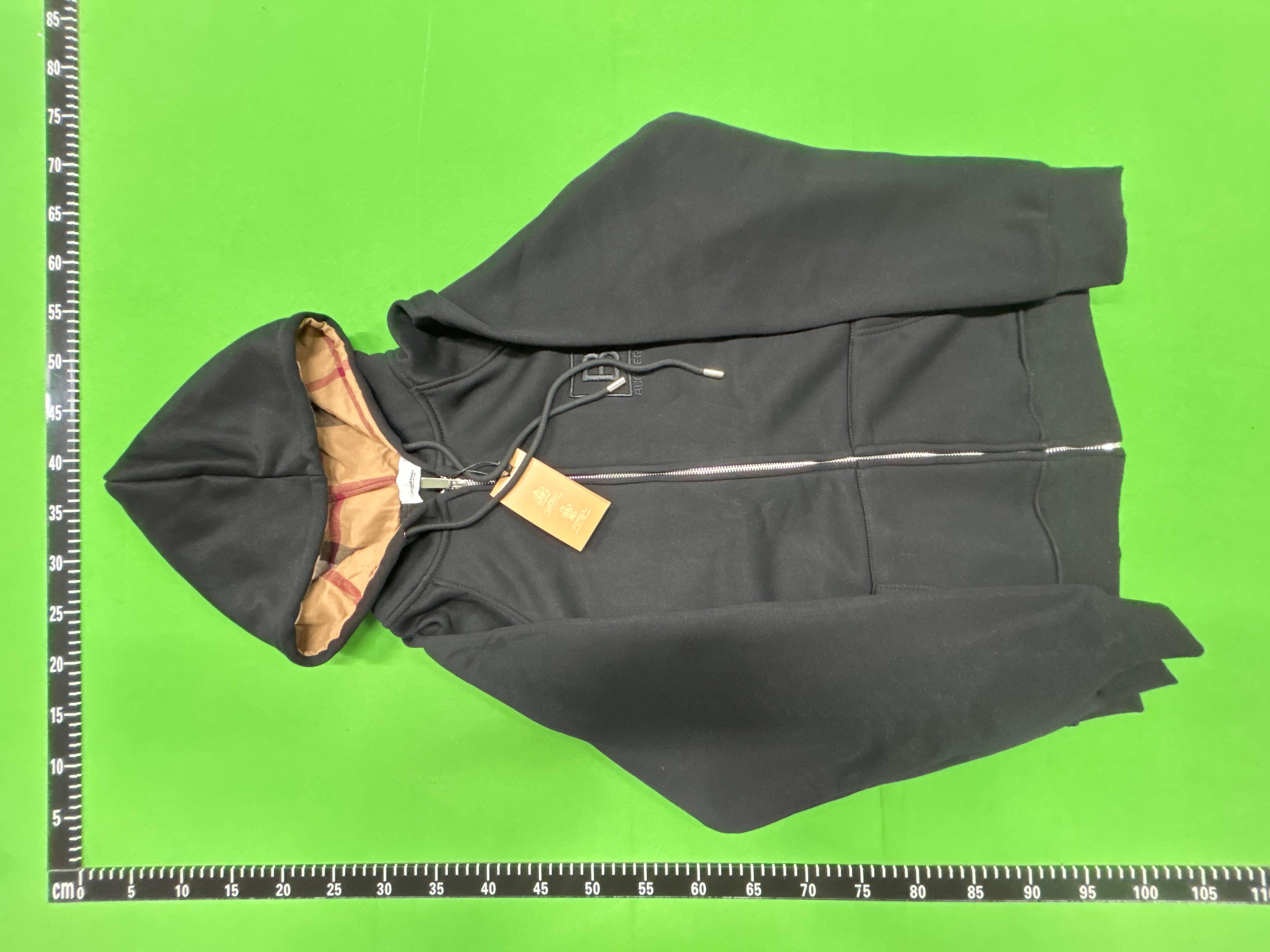 Foto QC 5 de Burberry Hoodie Vintage Check Lined Zip Up Black