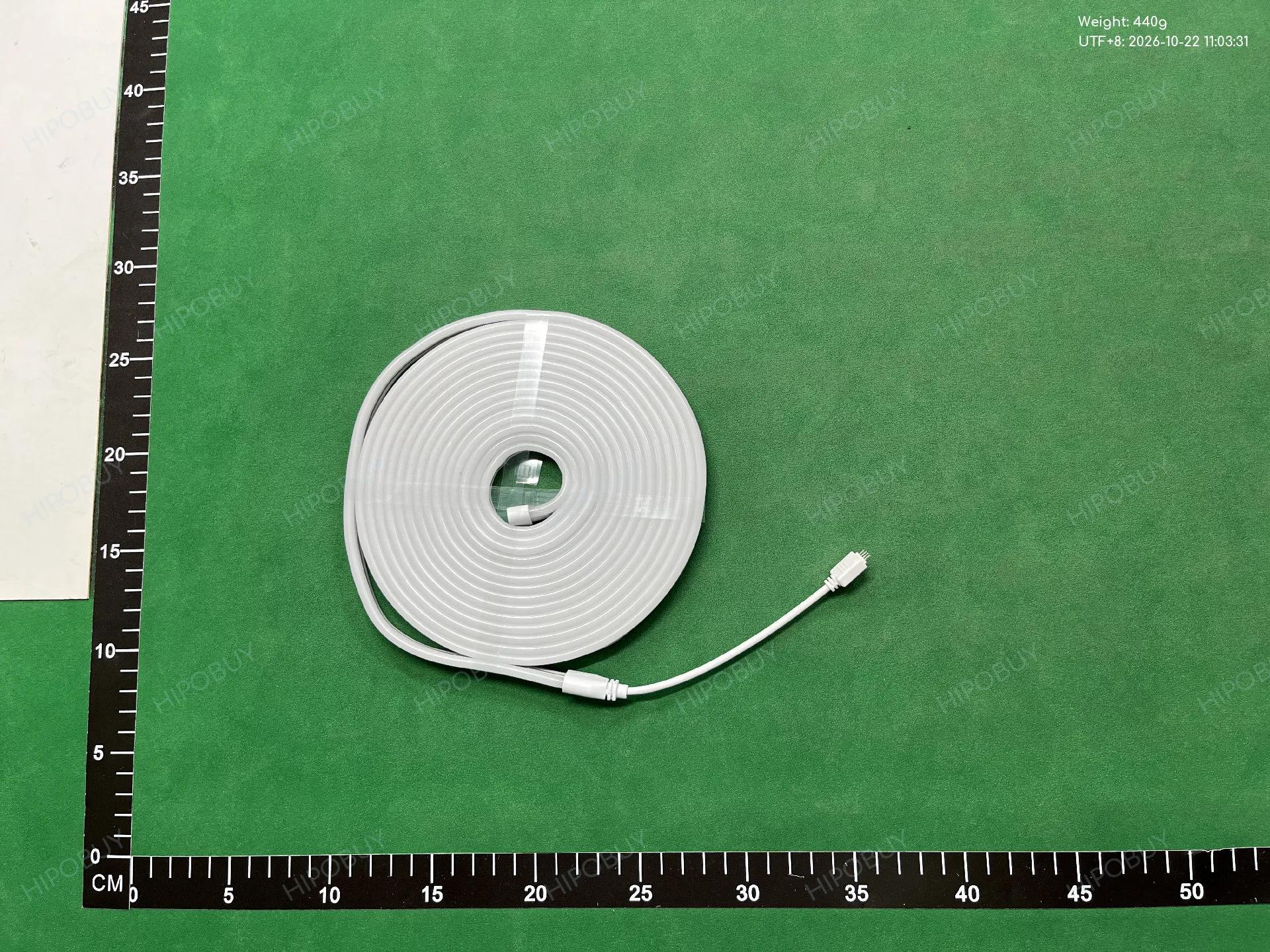 Foto QC 8 de Generic RGB LED Neon Light Strip 06*12 Flexible Silicone Bluetooth APP Remote Control
