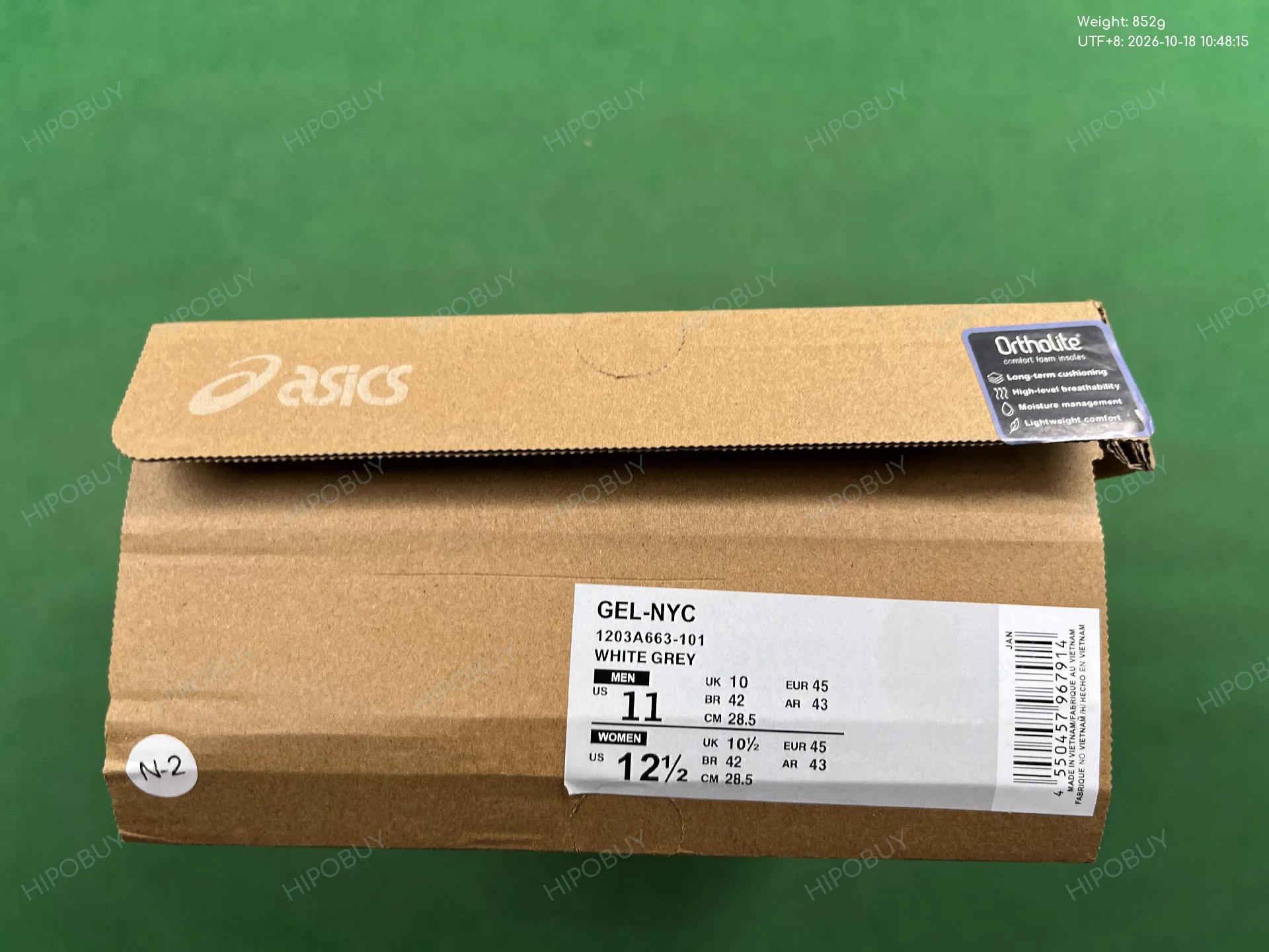 Foto QC 8 de Asics Gel-NYC White Grey 1203A663-101