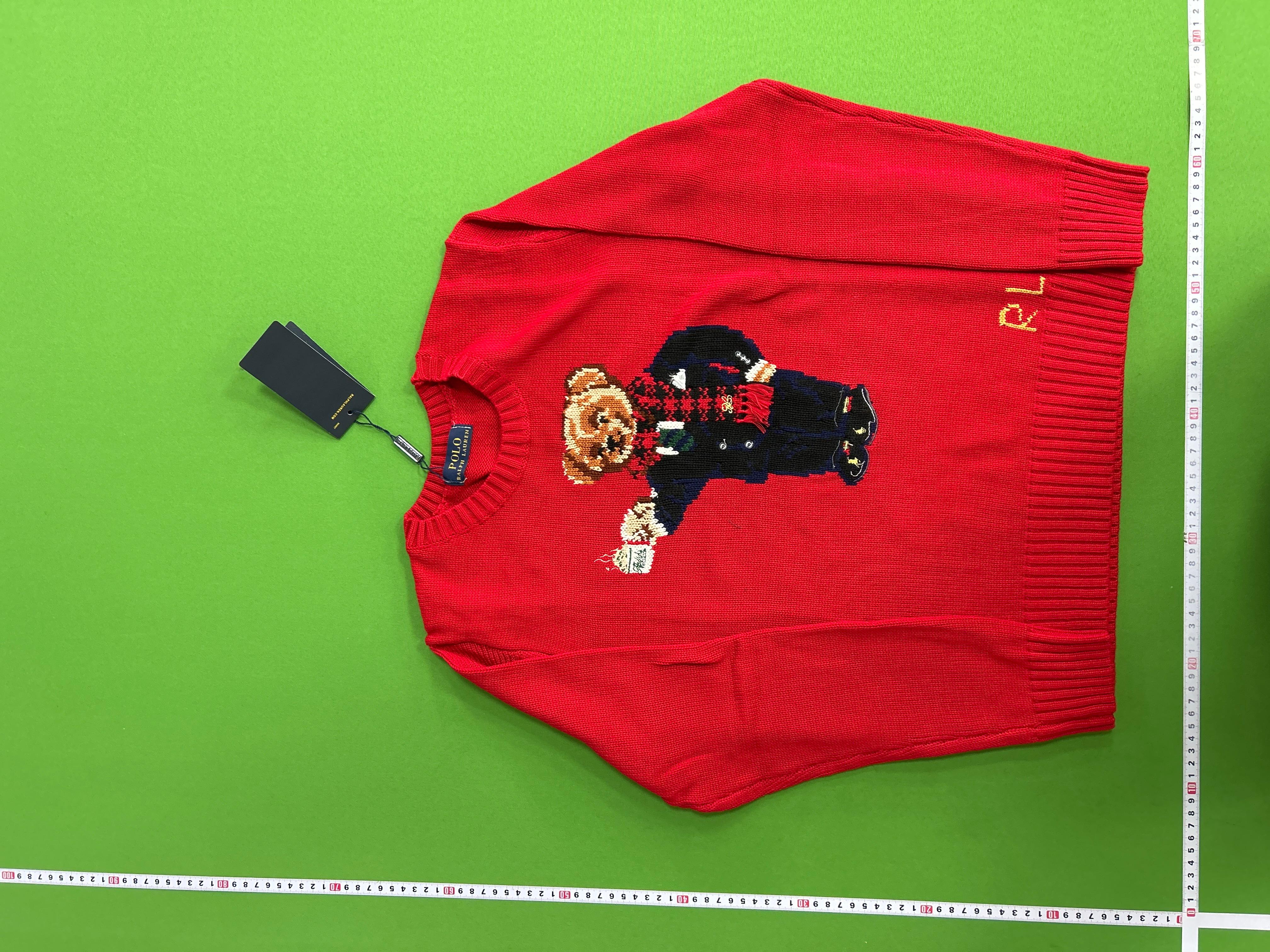 Foto QC 3 de Polo Ralph Lauren Polo Bear Crewneck Sweater Wool Blend Brown