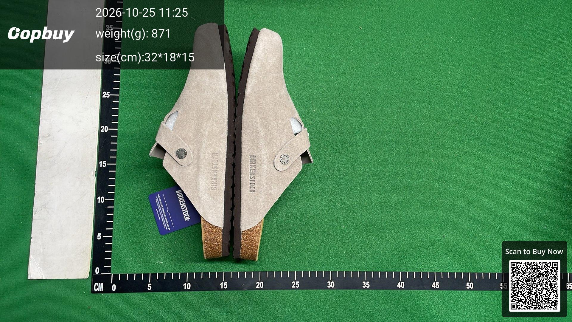 Foto QC 3 de Birkenstock Boston Pink Suede Soft Footbed Chrome Hearts Cross
