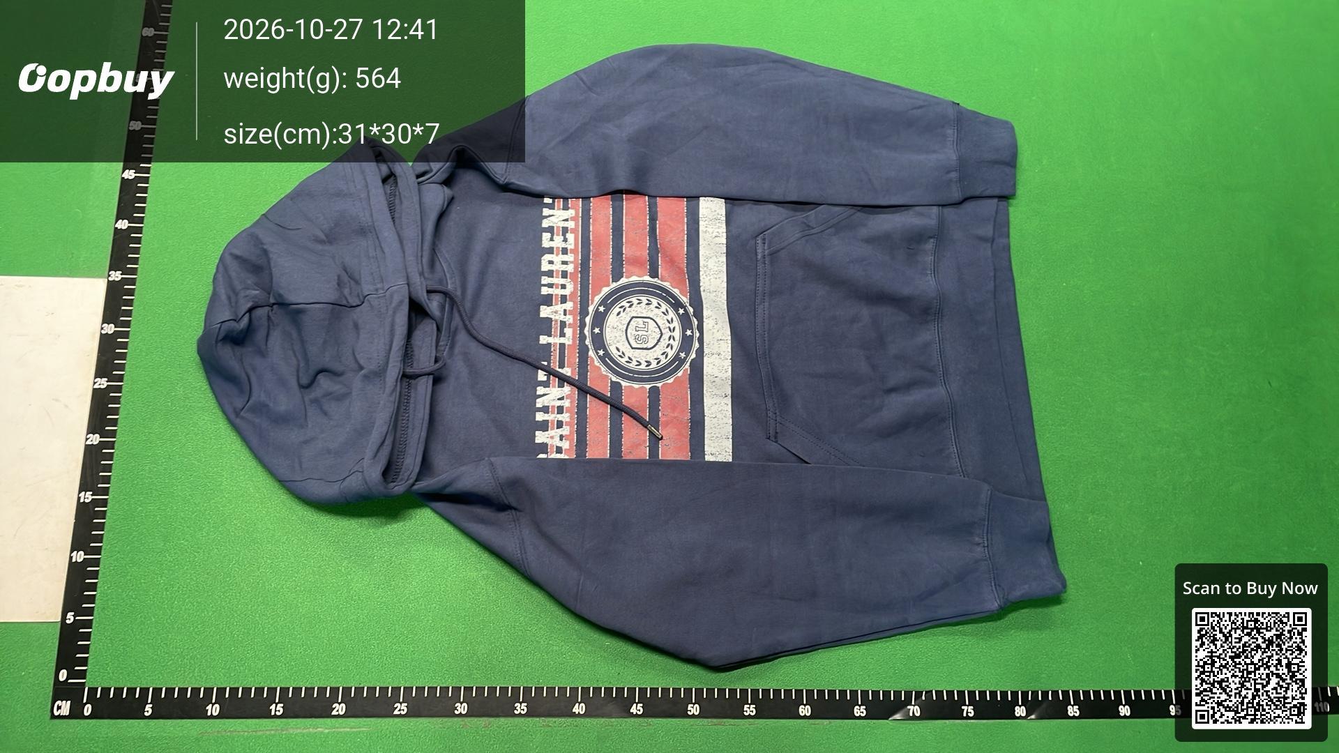 Foto QC 6 de Saint Laurent Sweater Distressed Flag Logo Dark Grey