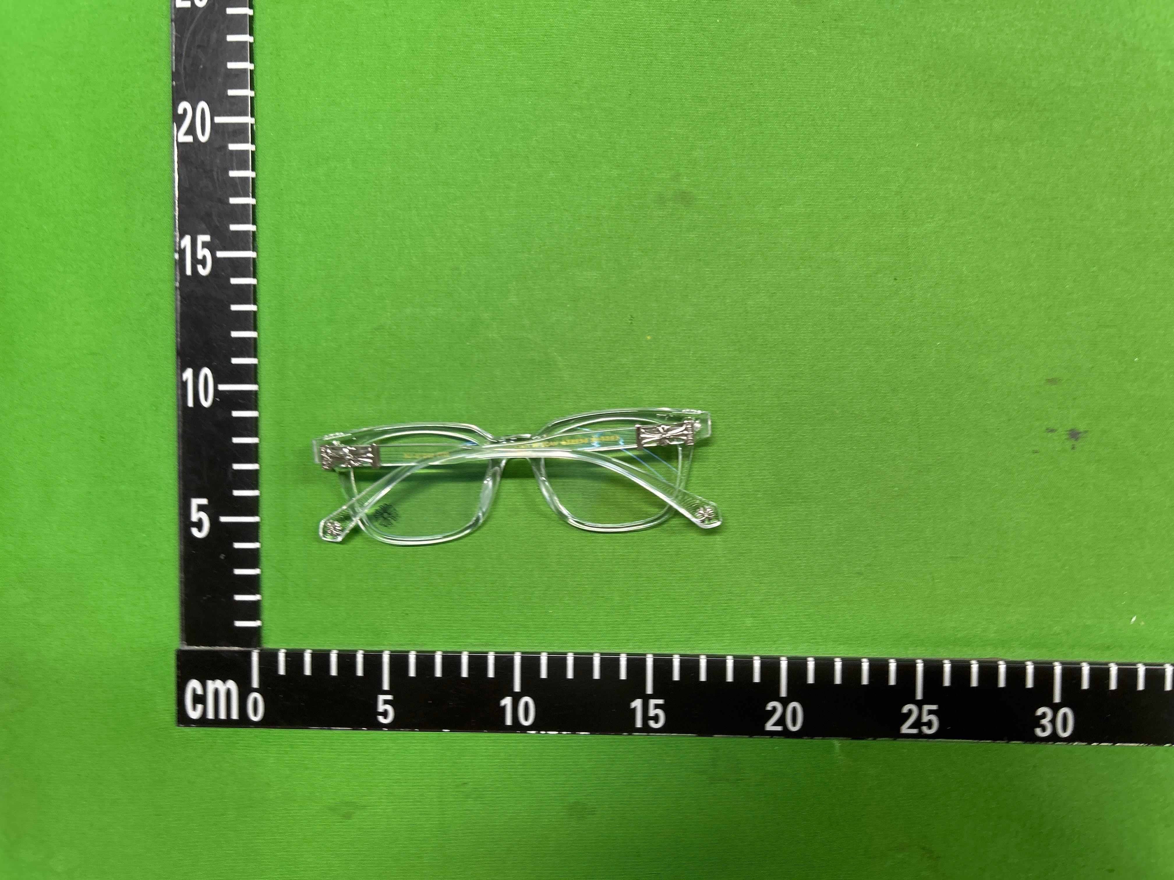 Foto QC 7 de Chrome Hearts Square-Frame Acetate Eyeglasses Black Clear (2273)