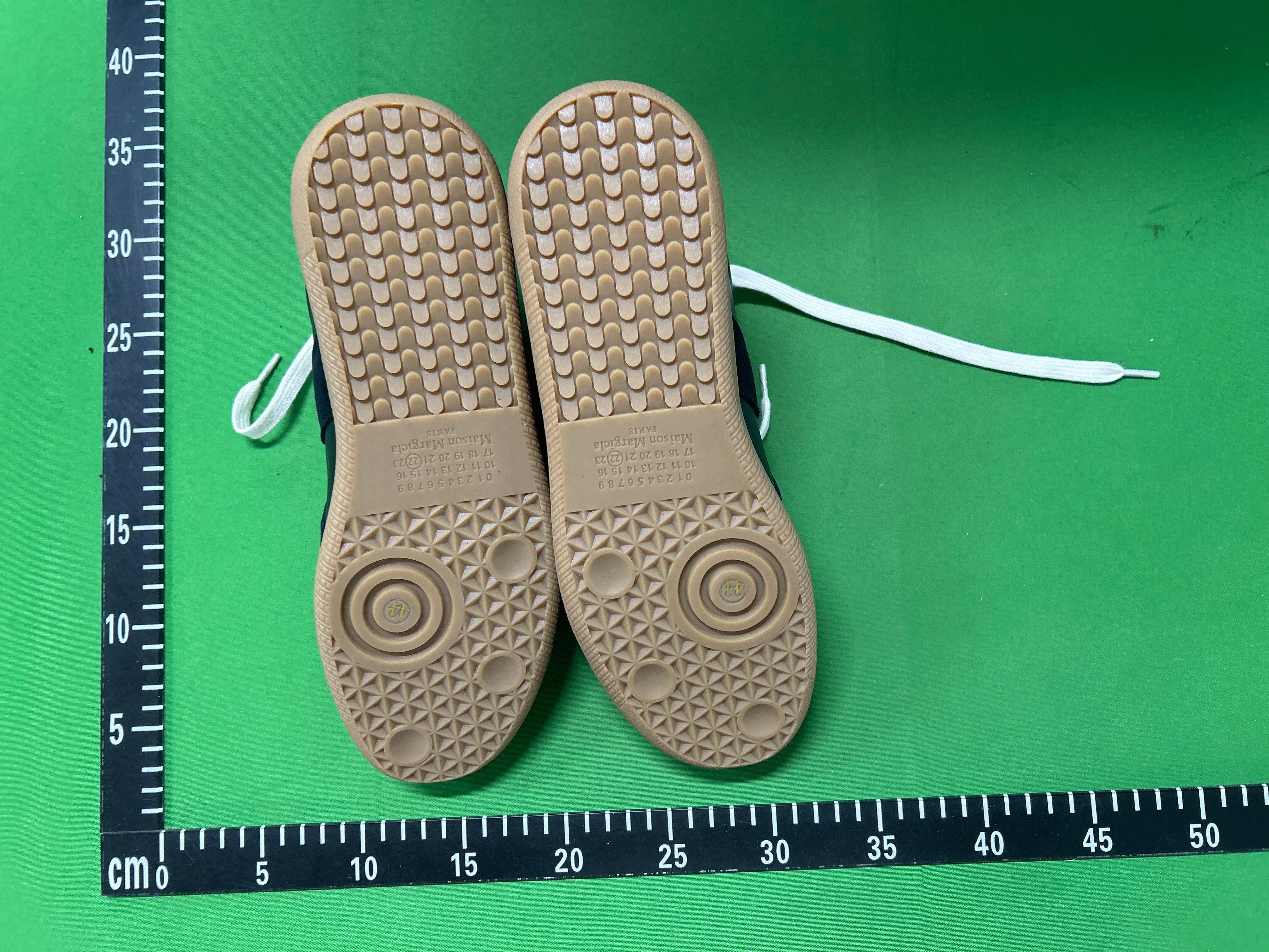 Foto QC 6 de Maison Margiela Replica Suede Low Top Platform Sneakers Green Gum Sole S58WS0282