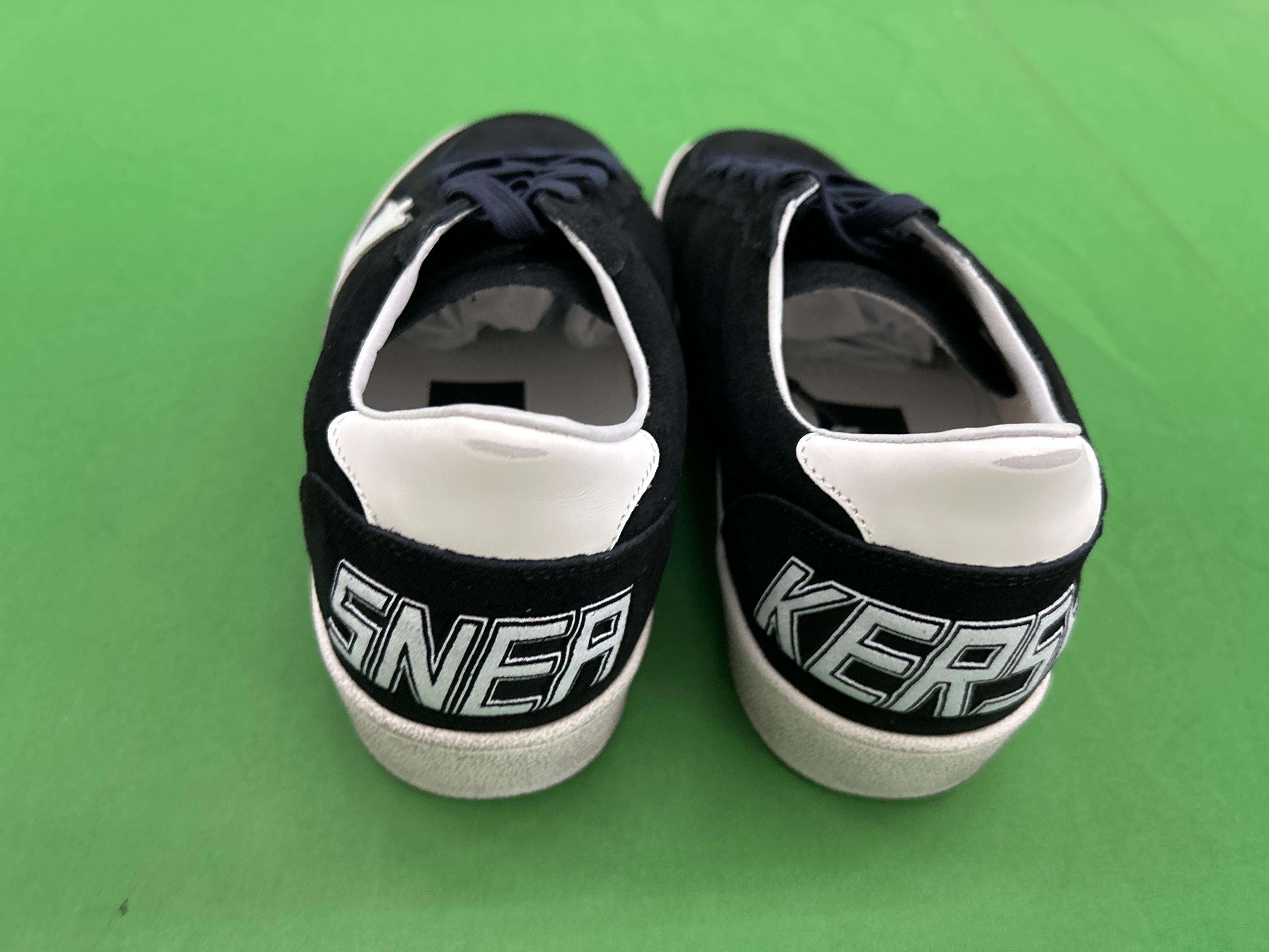 Foto QC 2 de Golden Goose Ball Star Suede Low Navy White Star