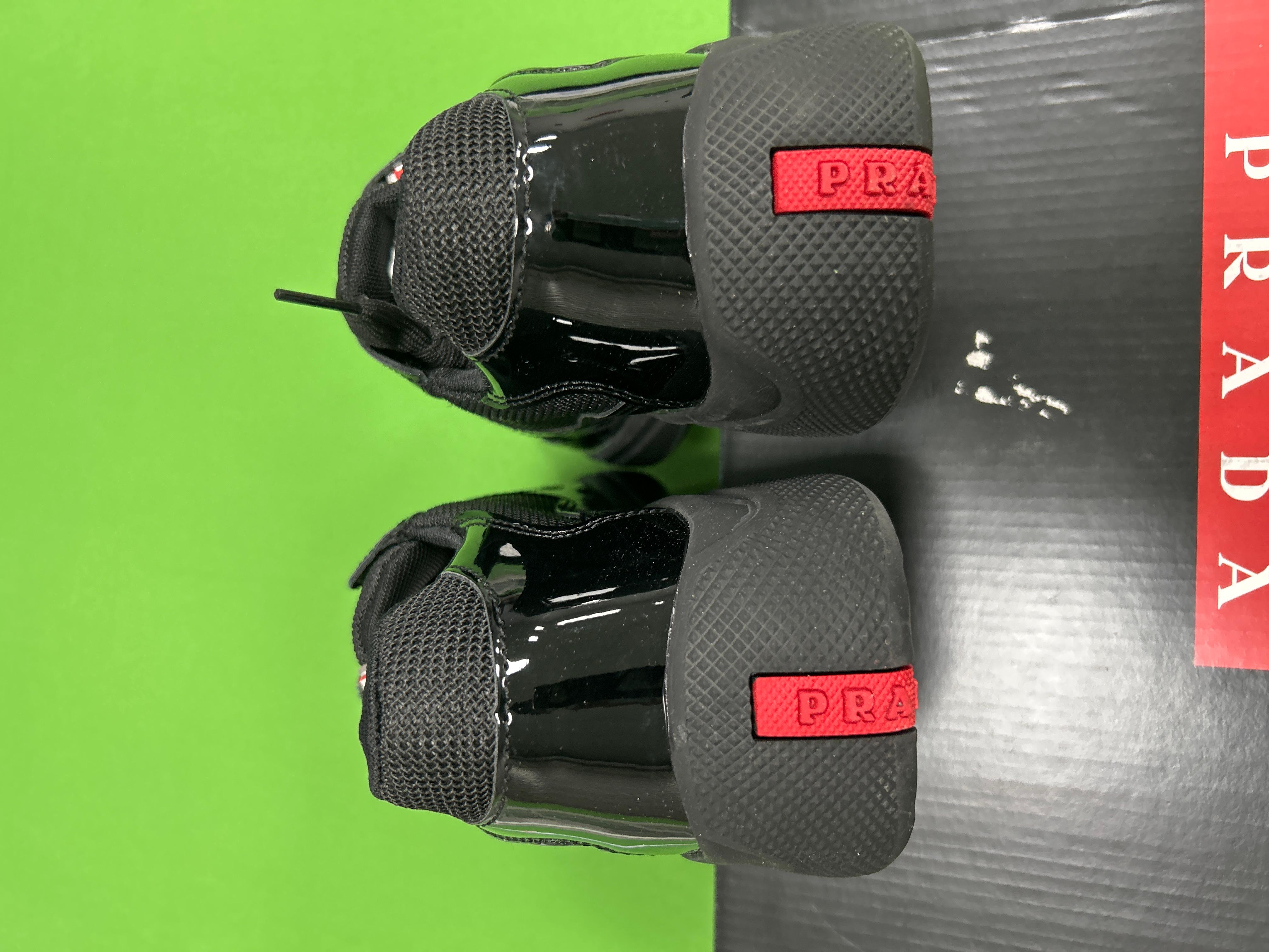 Foto QC 6 de Prada America's Cup Patent Leather Mesh Low Black 280507410201