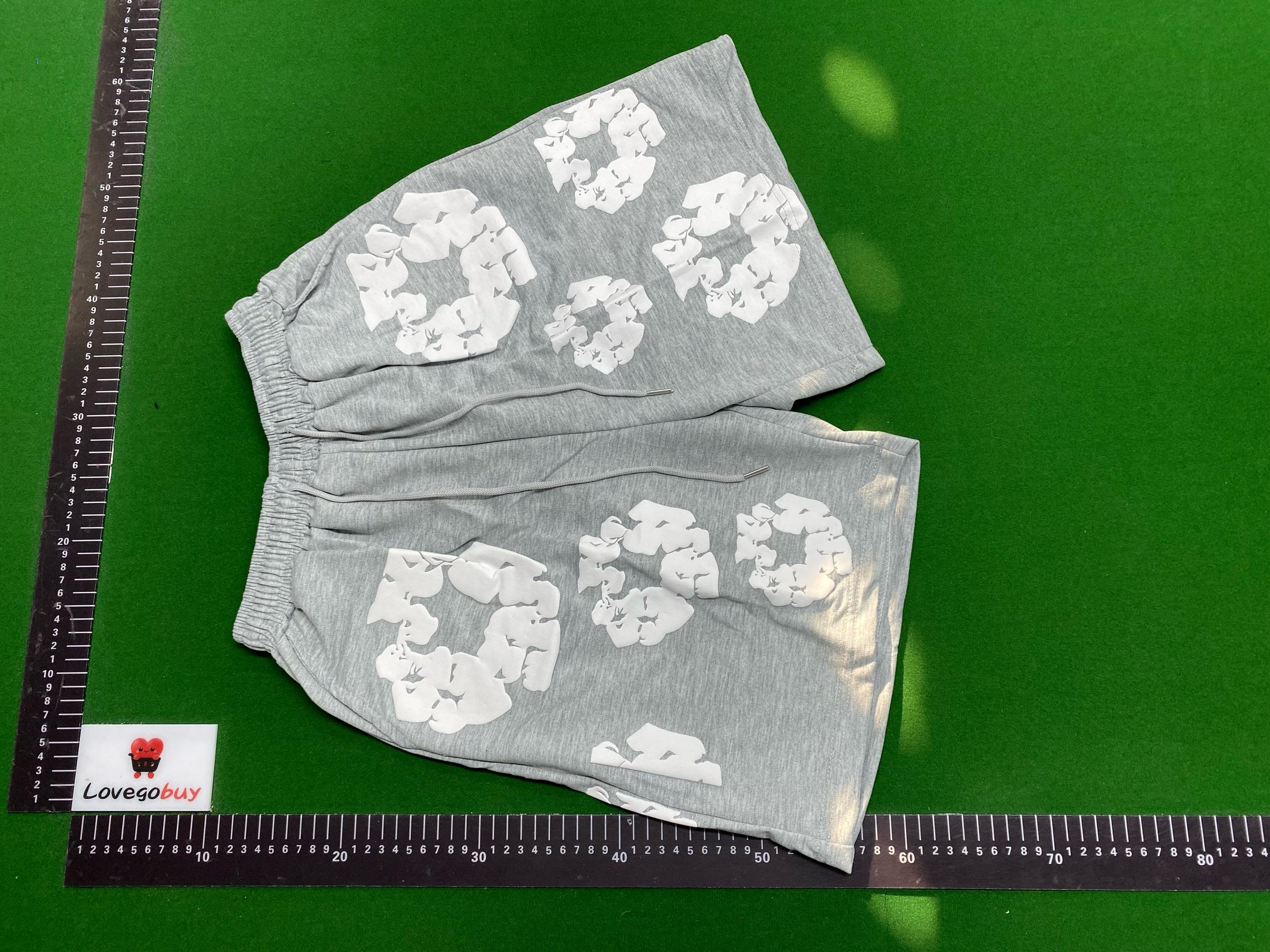 Foto QC 2 de Denim Tears Sweat Shorts Cotton Wreath Loose Grey