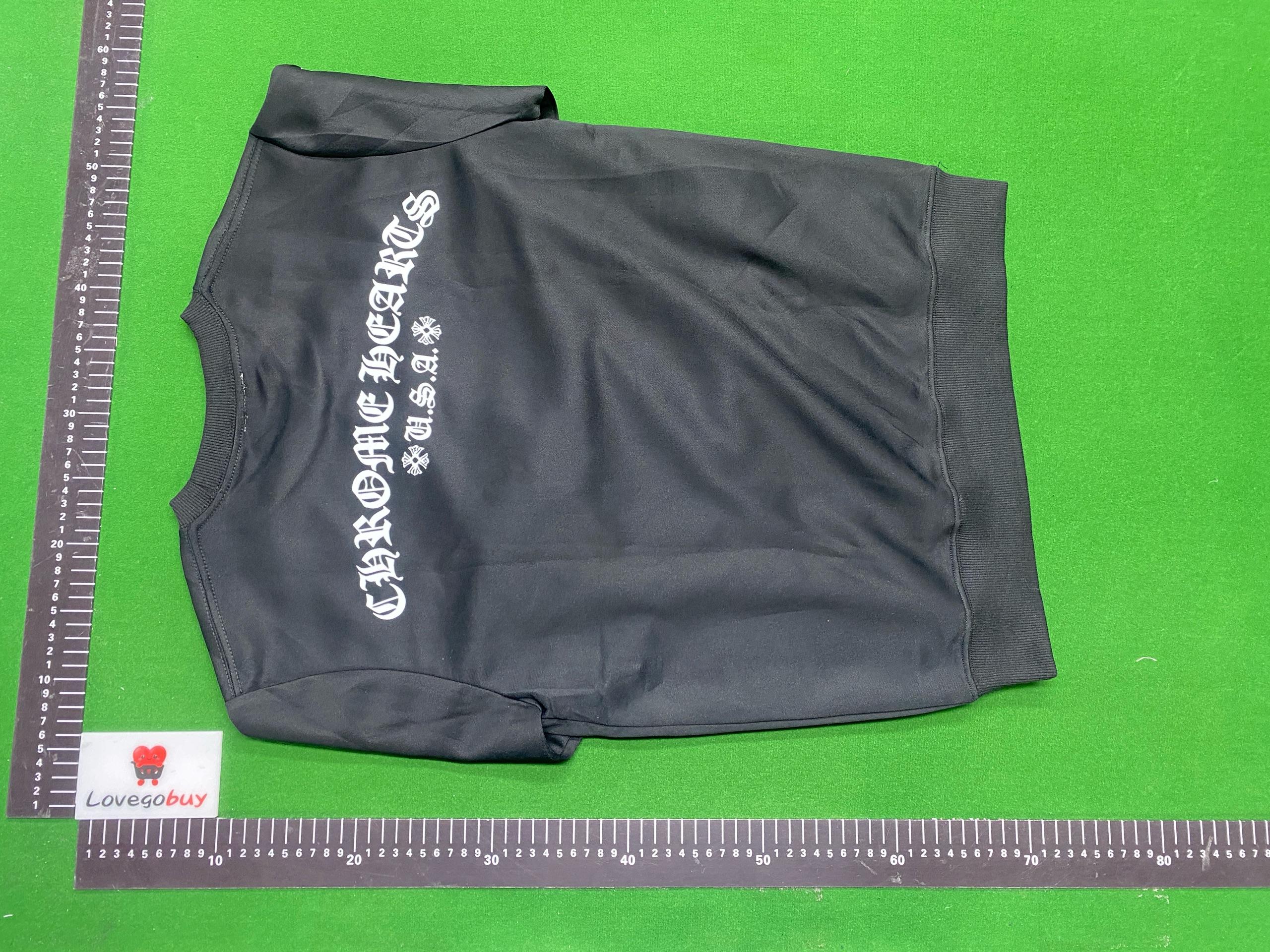 Foto QC 1 de Chrome Hearts T-shirt Horseshoe Logo Floral Sleeve Black