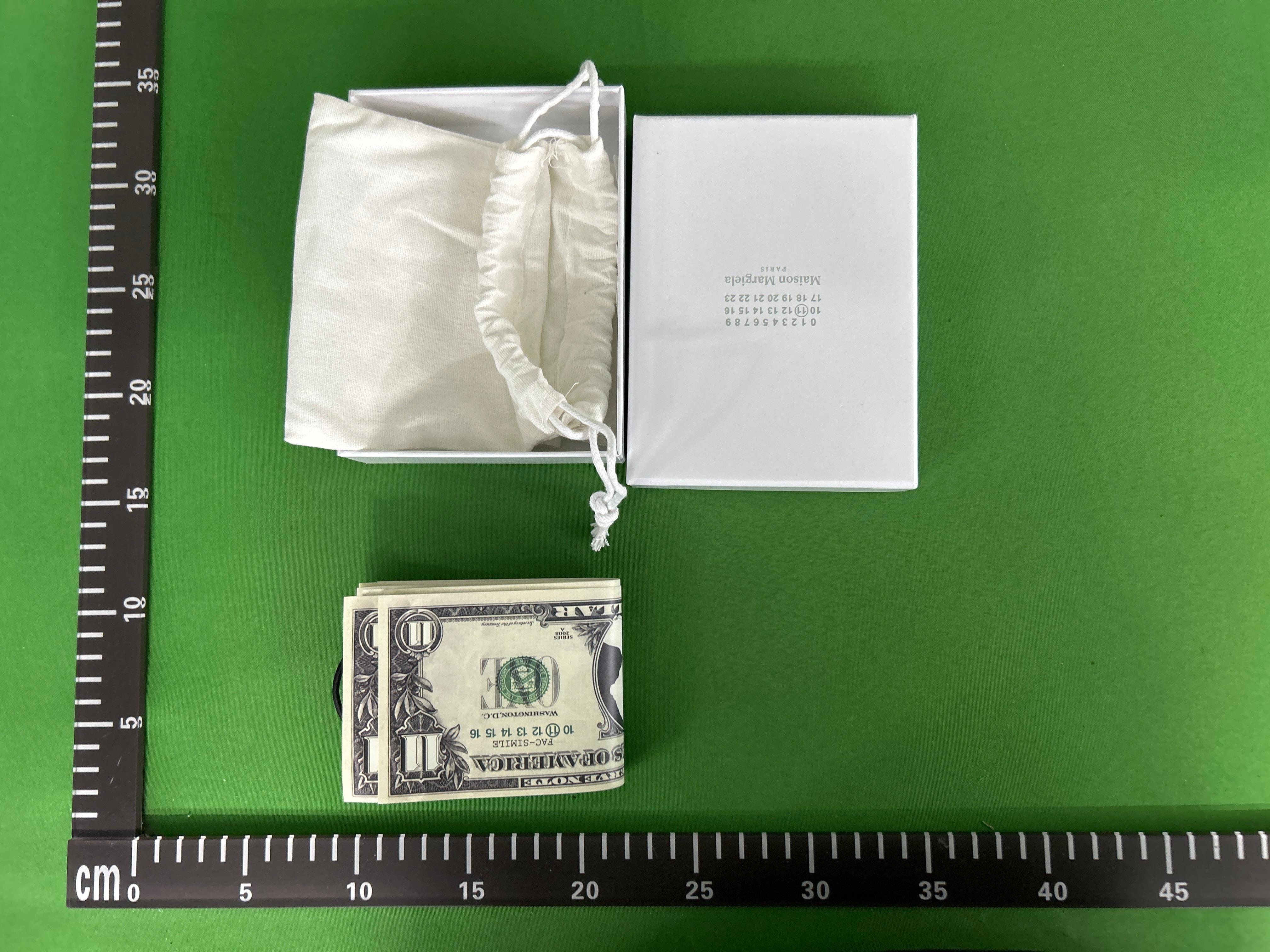Foto QC 1 de Maison Margiela 11 Dollar Bill Receipt Wallet Printed Leather Multicolor
