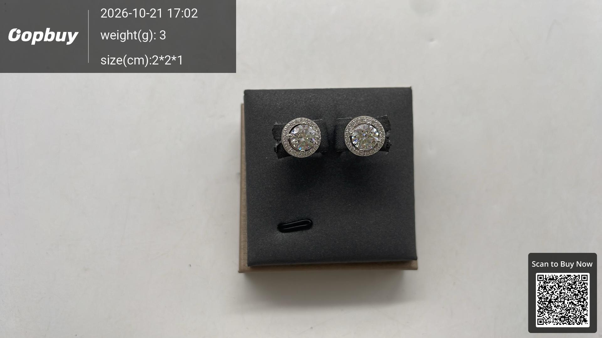 Foto QC 3 de Other Earrings S925 Silver Moissanite Silver