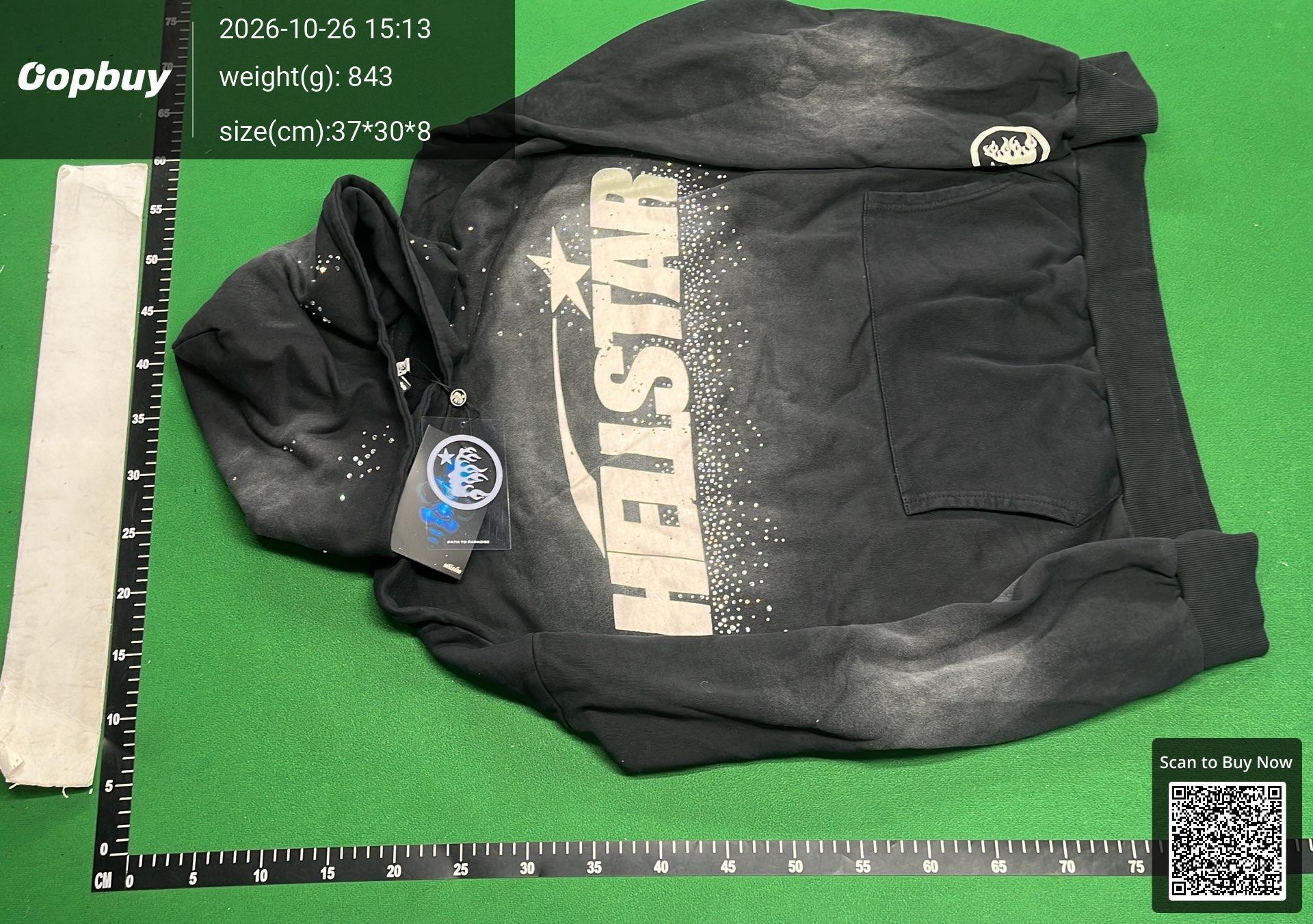 Foto QC 6 de Hellstar Path to Paradise Washed Hoodie Blue