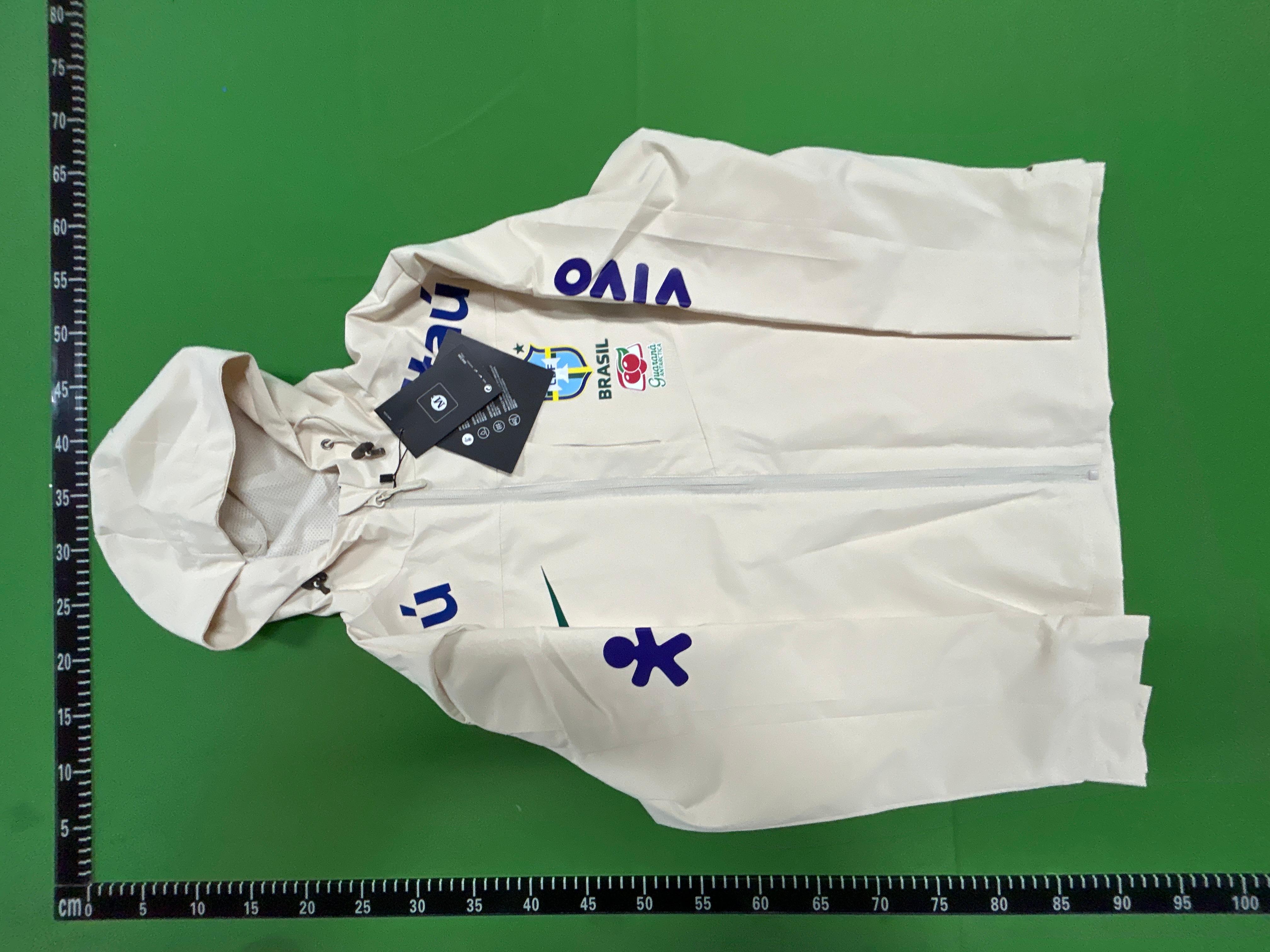 Foto QC 6 de Other Brazil National Football Team Neymar Training Windbreaker Jacket Hooded Mint Green