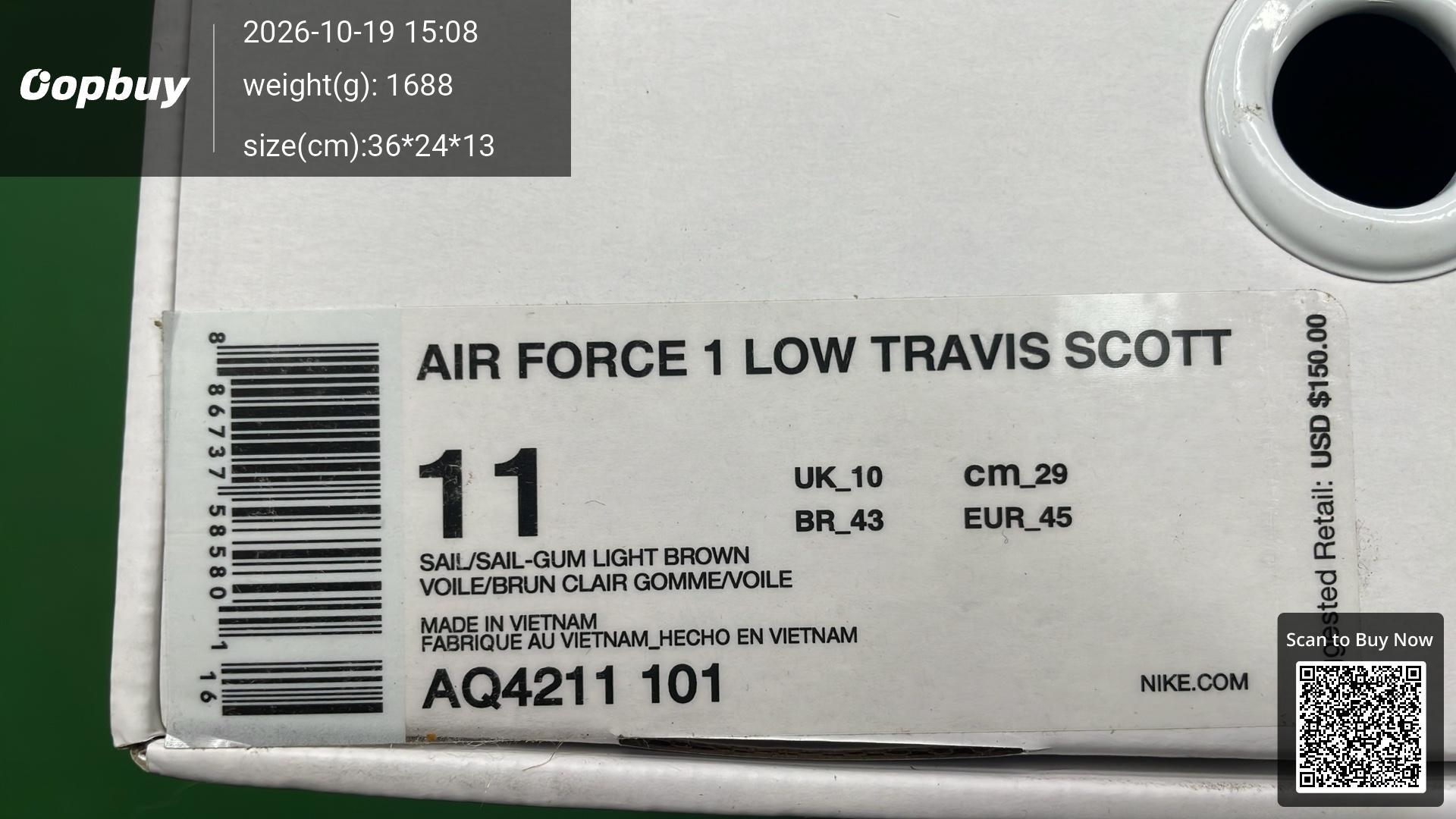 Foto QC 2 de Nike Air Force 1 Low CPFM Cactus Plant Flea Market Black