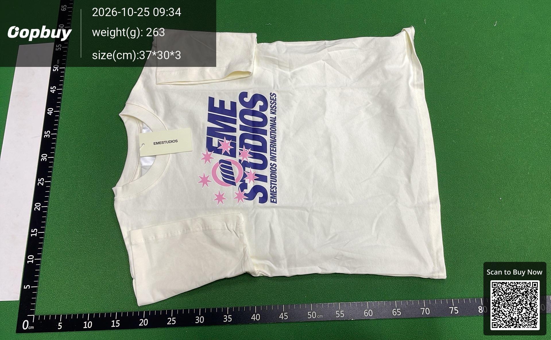 Foto QC 2 de EMESTUDIOS Veteran Collection T-shirt Logo Print Cream