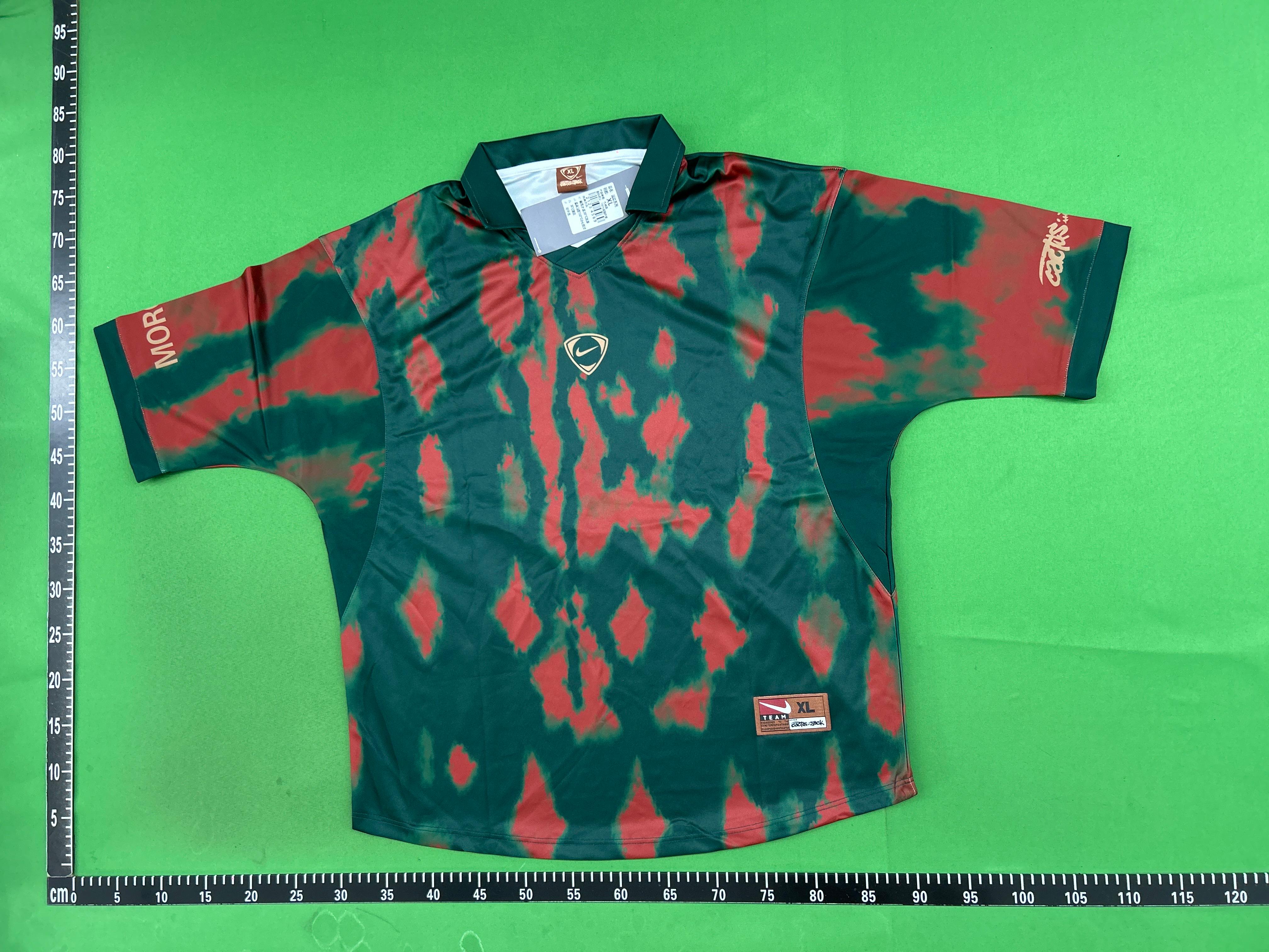 Foto QC 3 de Retro Colorblock V-Neck Polo Soccer Jersey Red Blue
