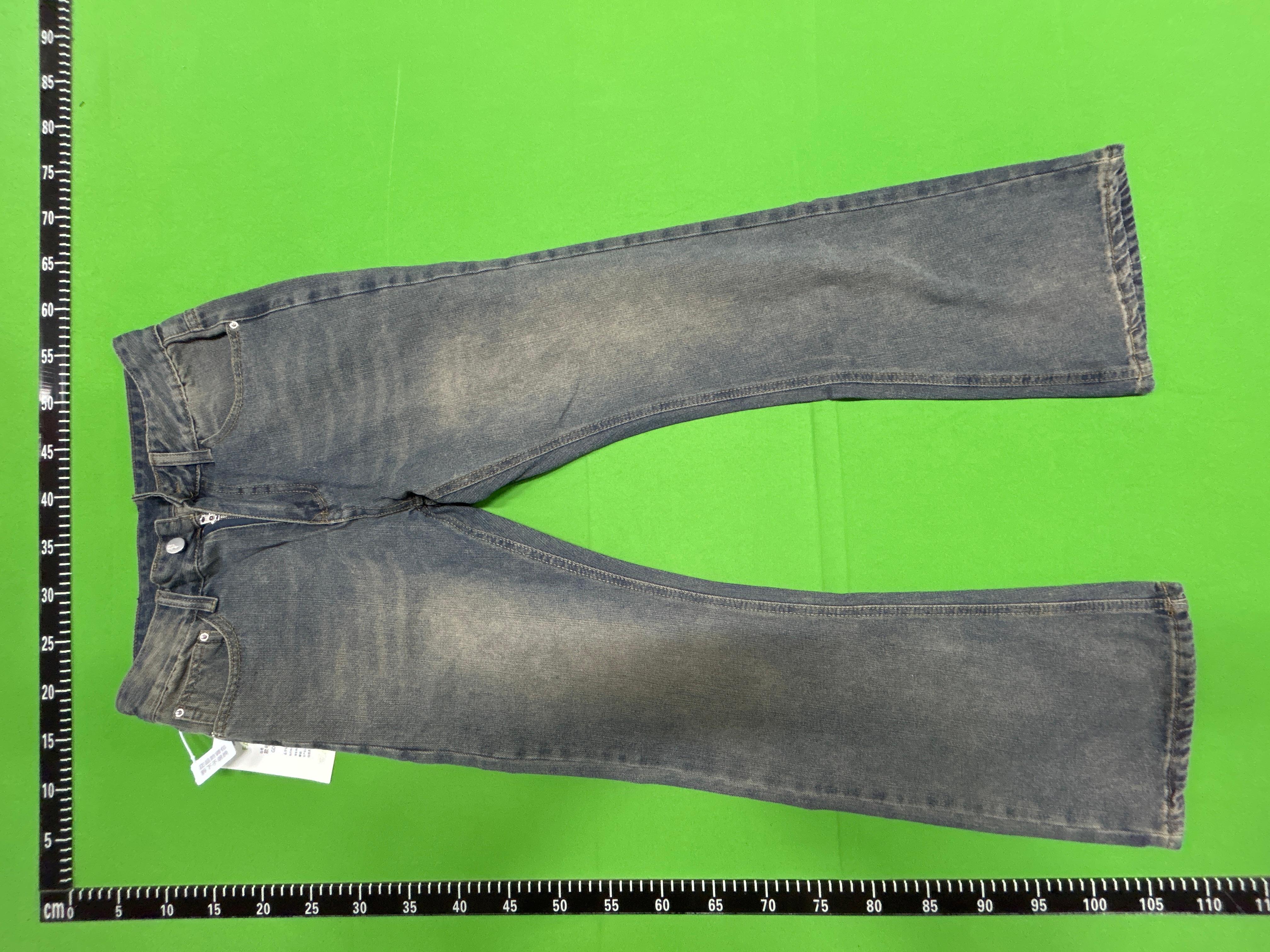 Foto QC 3 de Other 2025 Japan Okayama Slub Jeans Distressed Relaxed Bootcut Sunset Gradient Wash Blue