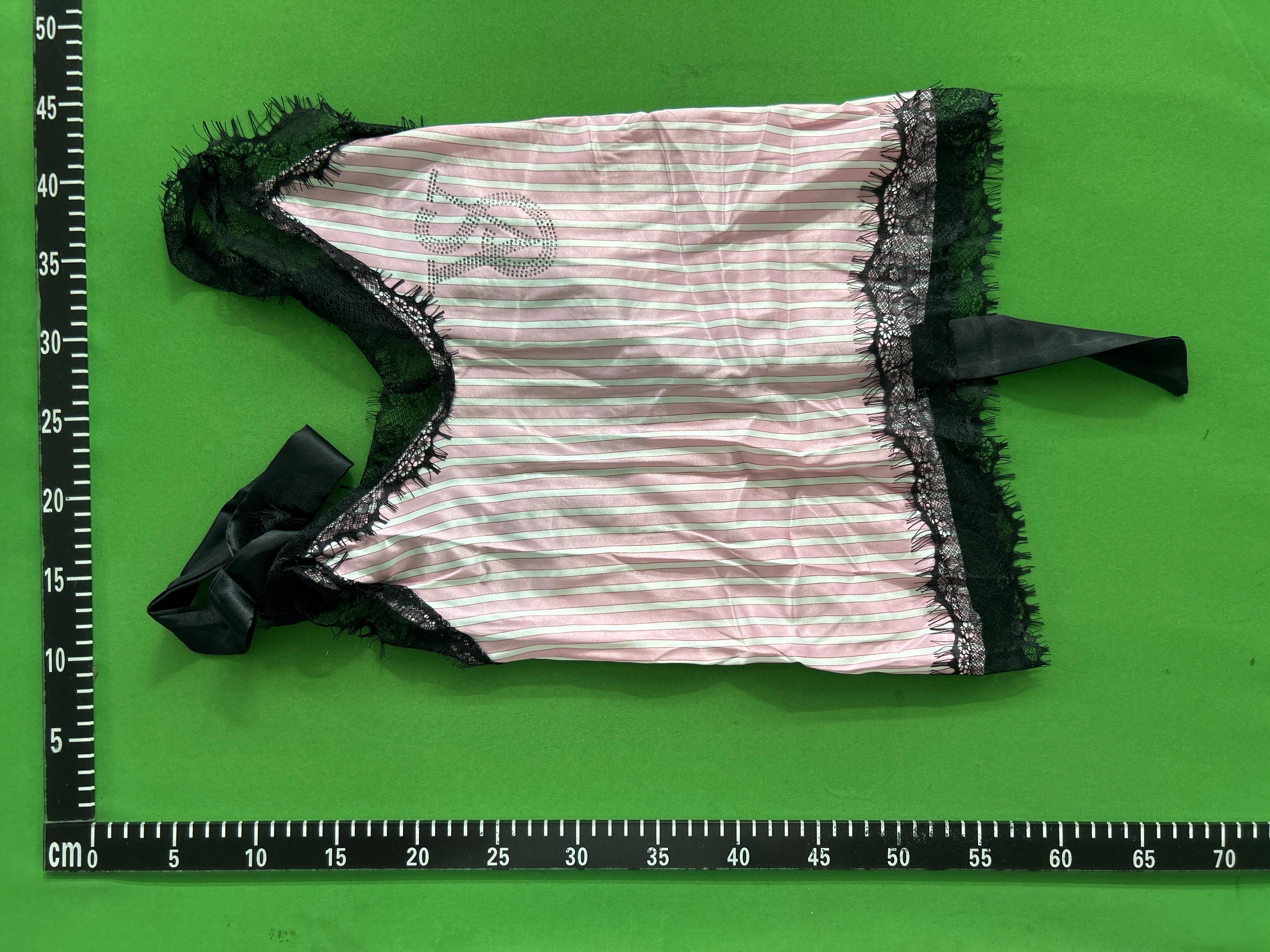 Foto QC 7 de Other Underwear Ice Silk Robe Pink Stripe