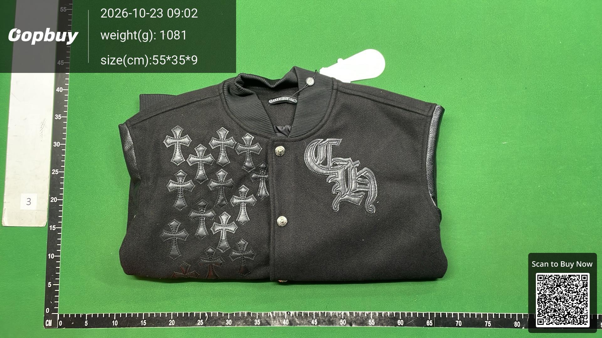 Foto QC 4 de Amiri Varsity Jacket Bones Black White