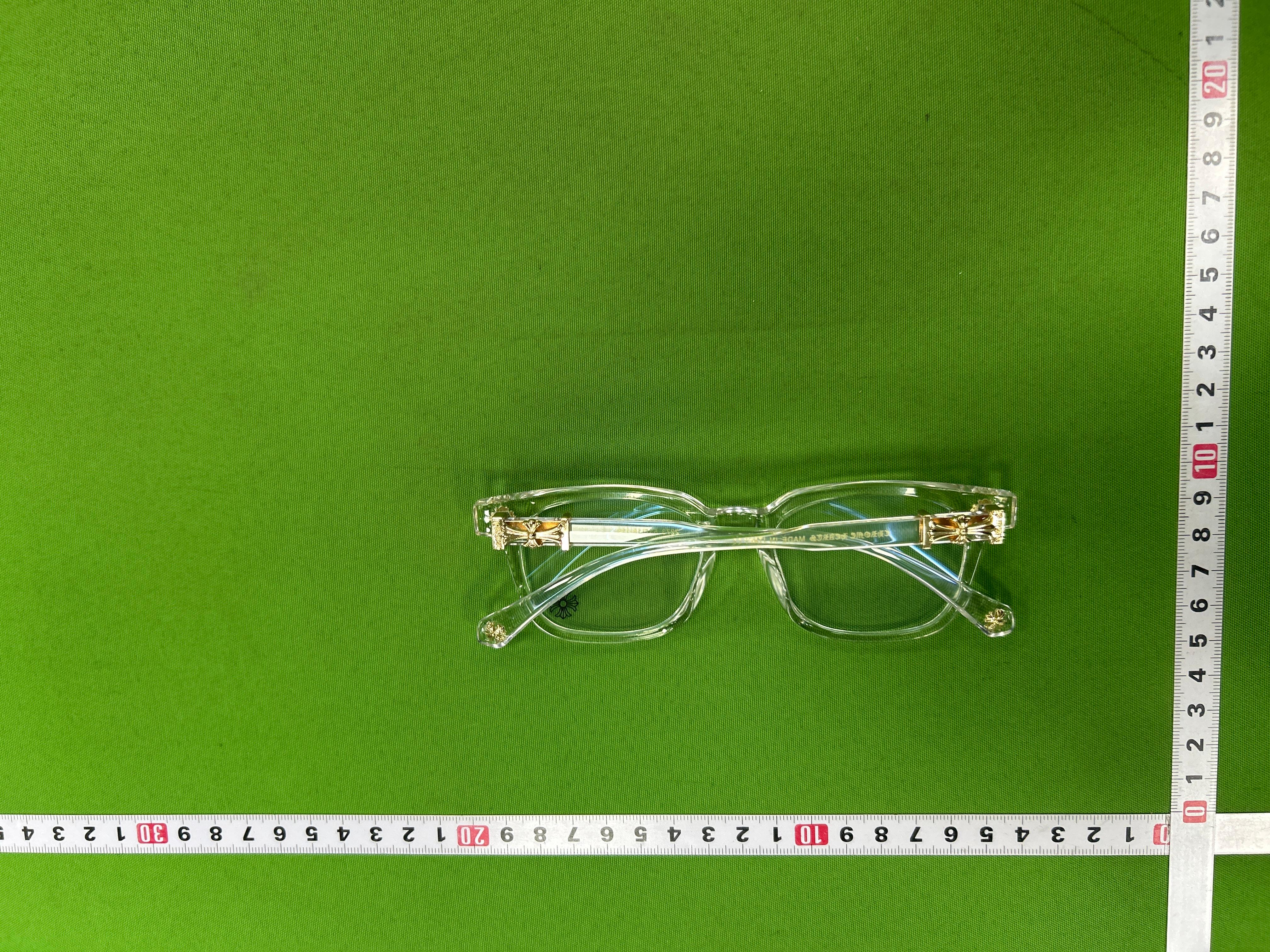 Foto QC 3 de Chrome Hearts Square-Frame Acetate Eyeglasses Black Clear (2273)