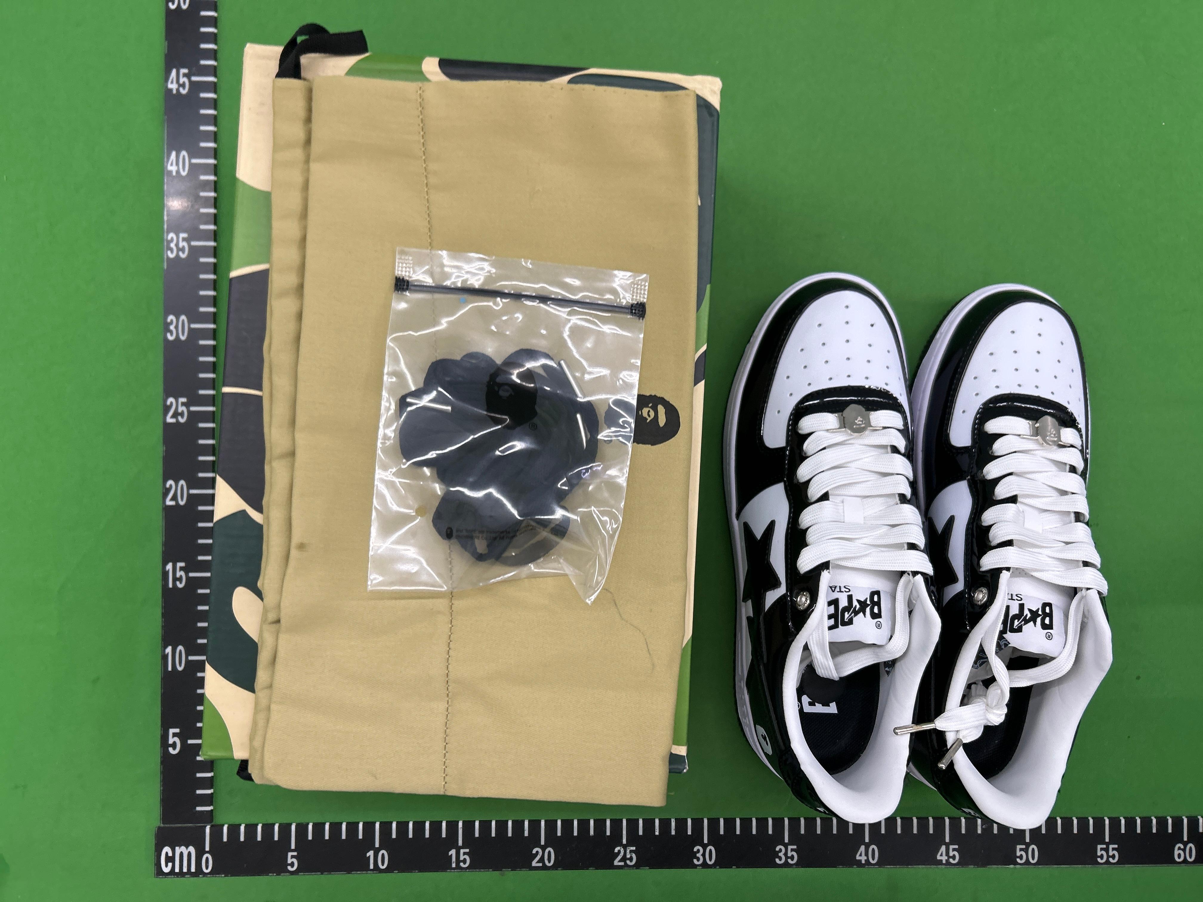 Foto QC 3 de Bape Bape Sta Low Patent Leather White Blue