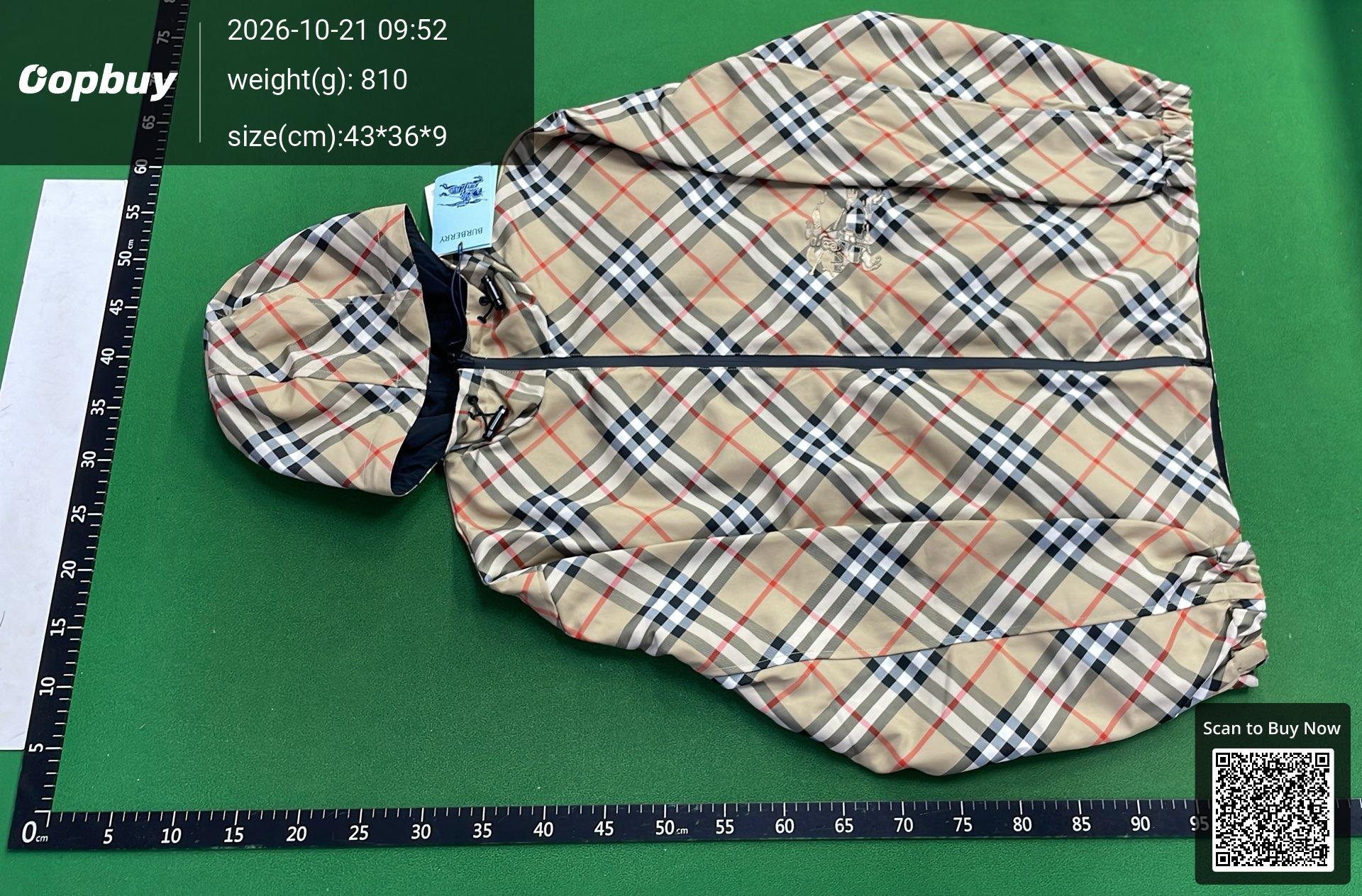 Foto QC 2 de Burberry Windbreaker Jacket Hooded Equestrian Knight Logo Black