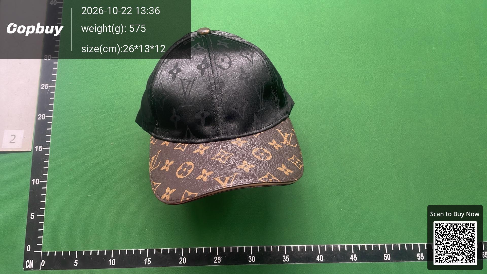 Foto QC 6 de Louis Vuitton Monogram Baseball Cap Black Brown