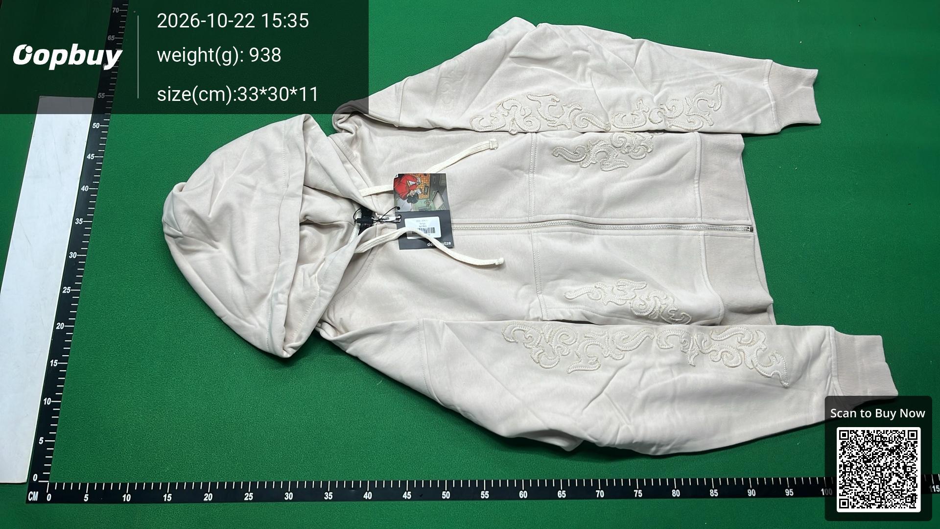 Foto QC 6 de Diesel Western Embroidery Zip-up Hooded Jacket Cream