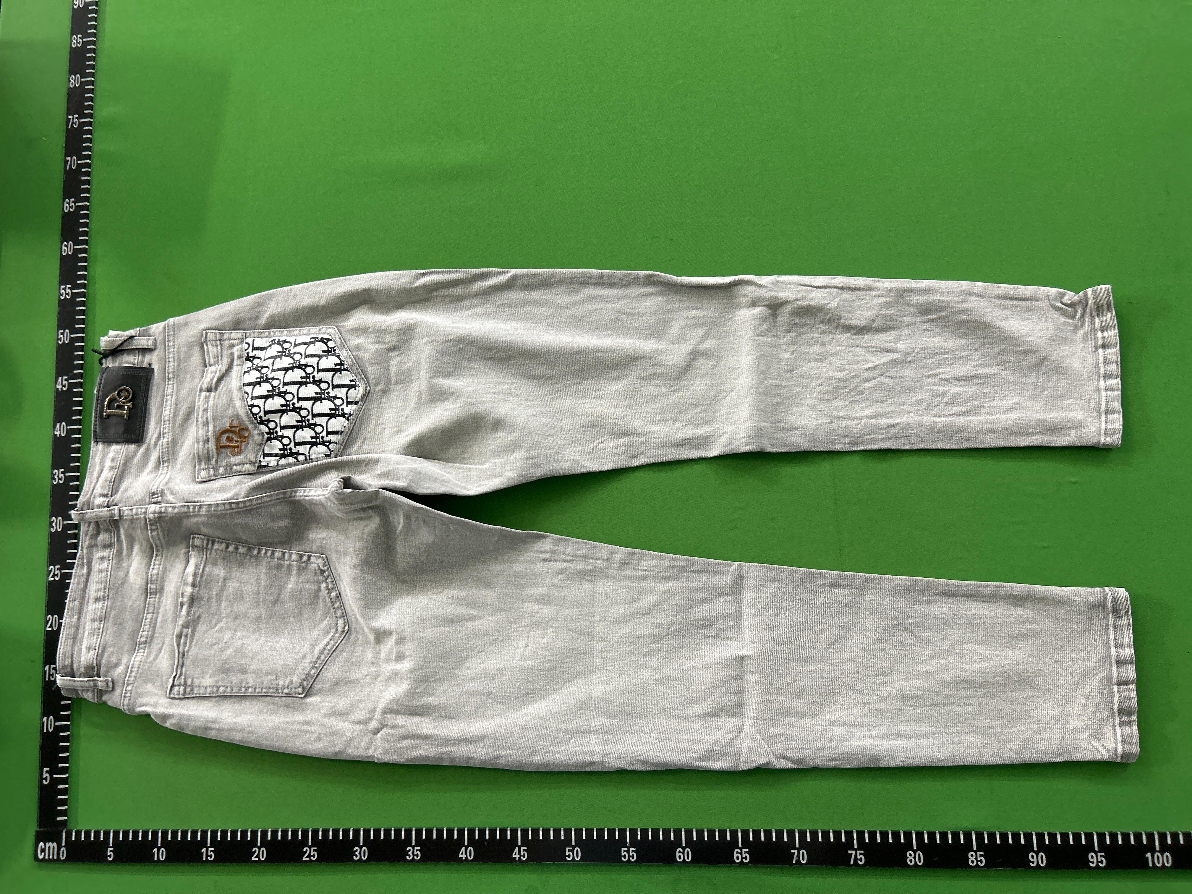Foto QC 3 de Dior Jeans Slim Fit Oblique Pocket Gray