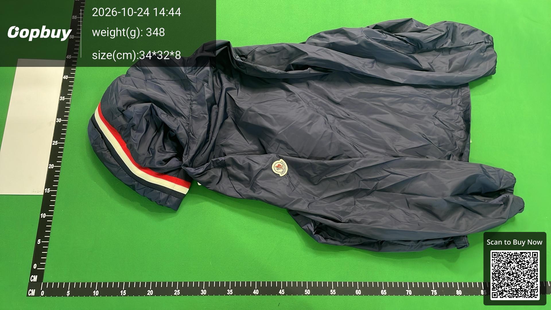 Foto QC 7 de Moncler Windbreaker Jacket Hooded Lightweight Black