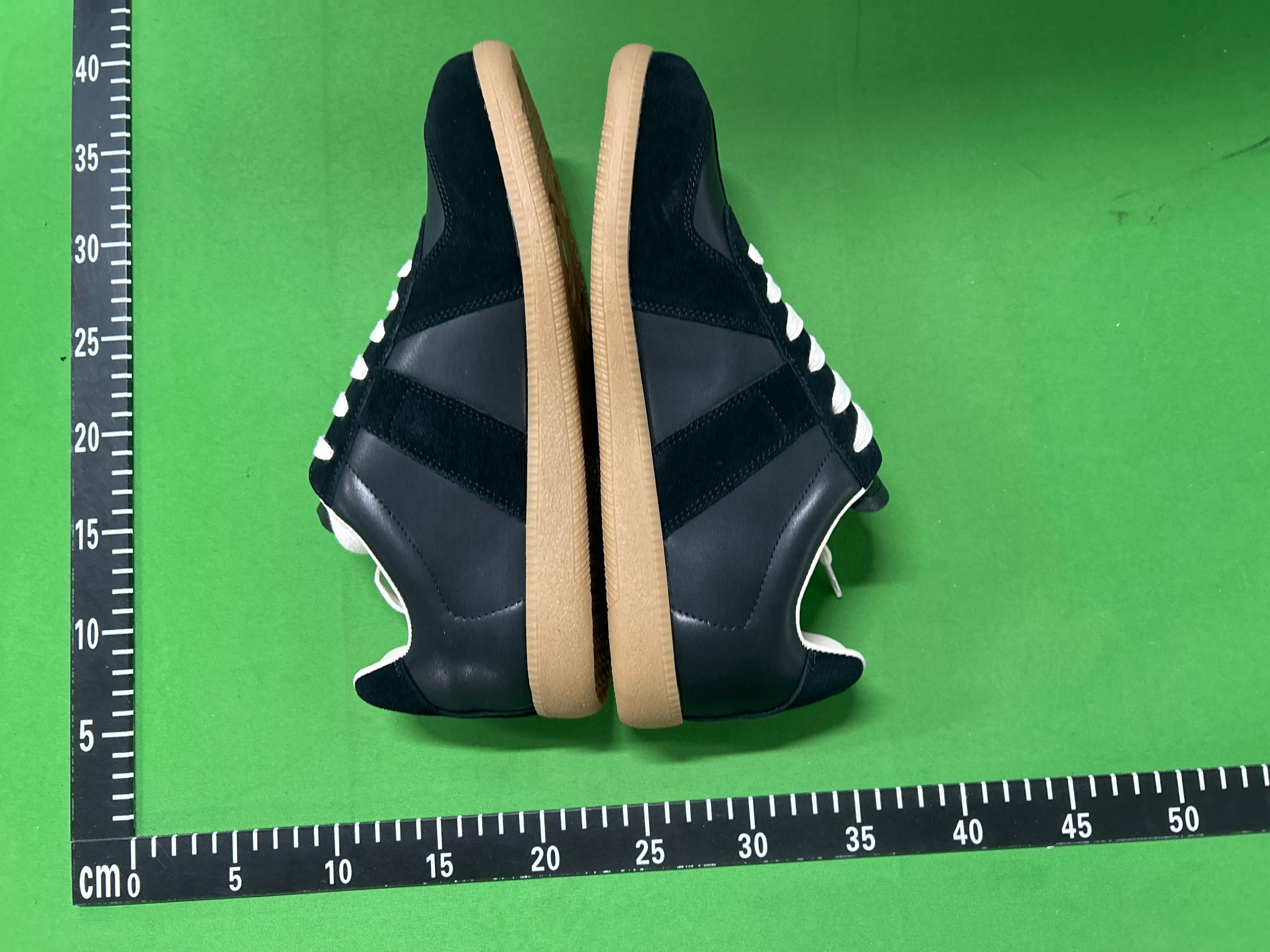 Foto QC 4 de Maison Margiela Replica Suede Low Top Platform Sneakers Green Gum Sole S58WS0282