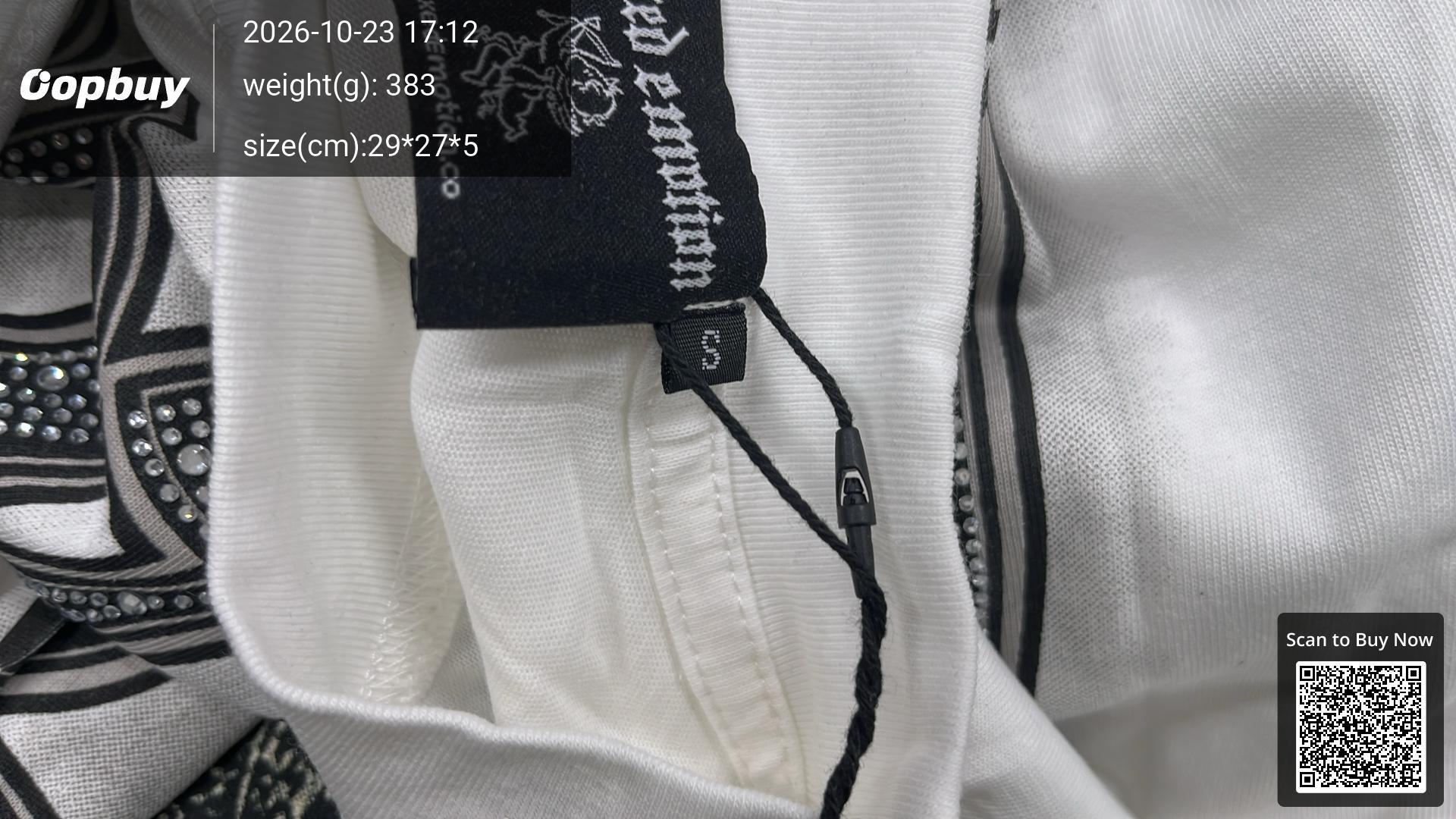 Foto QC 1 de Mixed Emotion Resurrection Long Sleeve T-shirt White