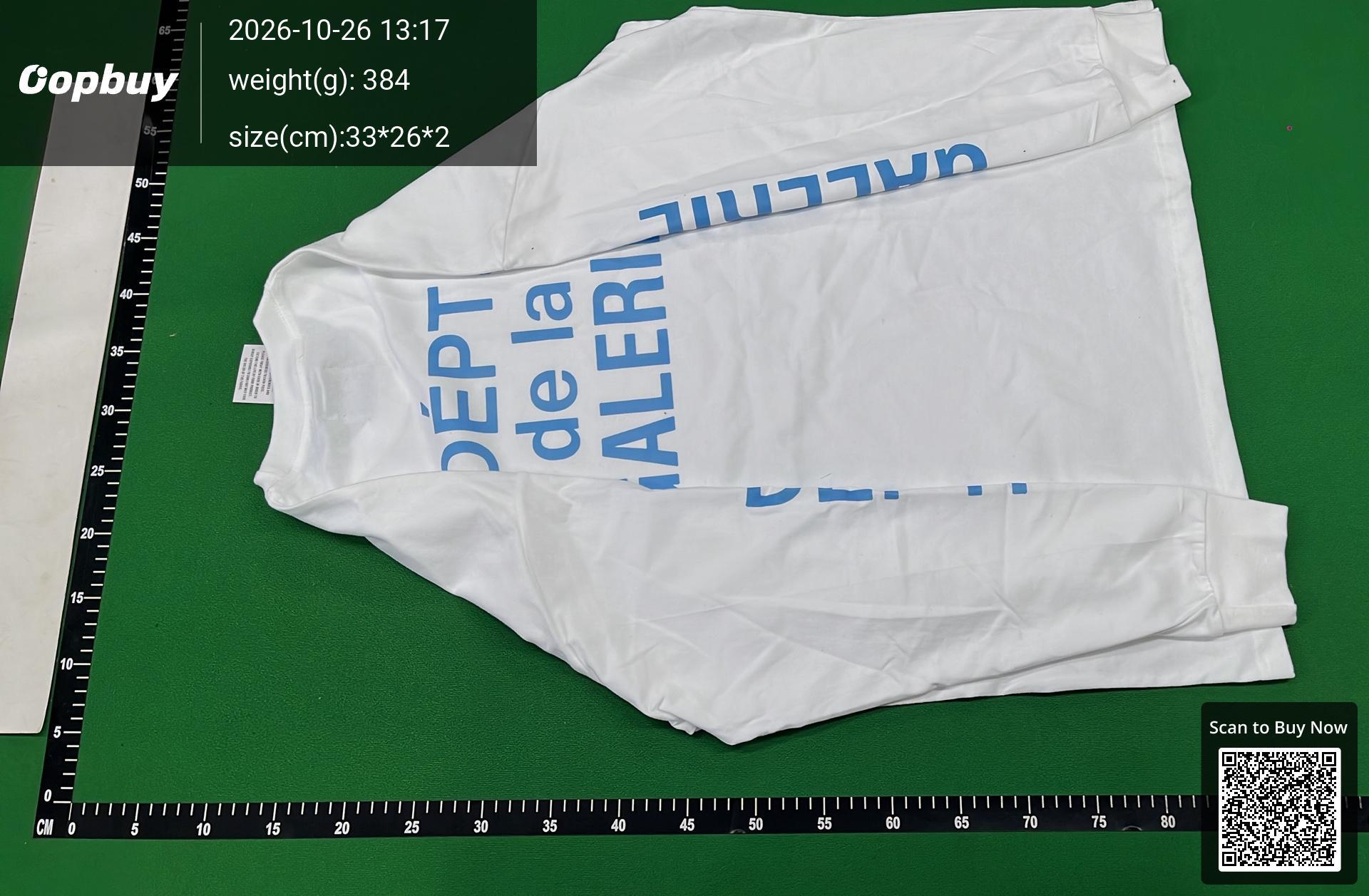 Foto QC 3 de Gallery Dept. T-shirt Long-Sleeve Hollywood Logo Cream