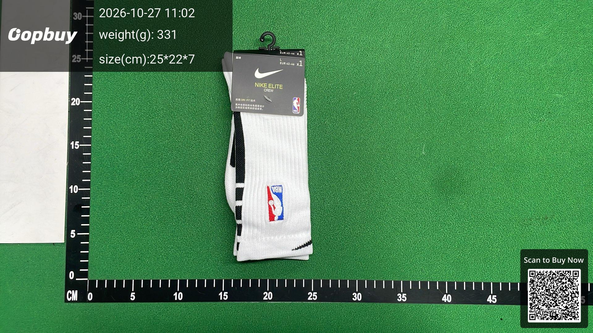 Foto QC 7 de Nike NBA Miami Heat Elite Crew Socks City Edition White Pink Blue