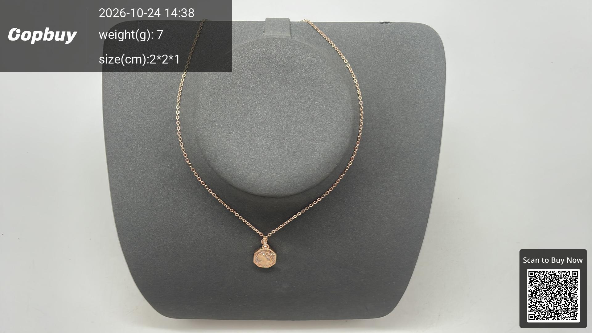 Foto QC 5 de Swarovski Minnie Mouse Necklace Crystal Gold