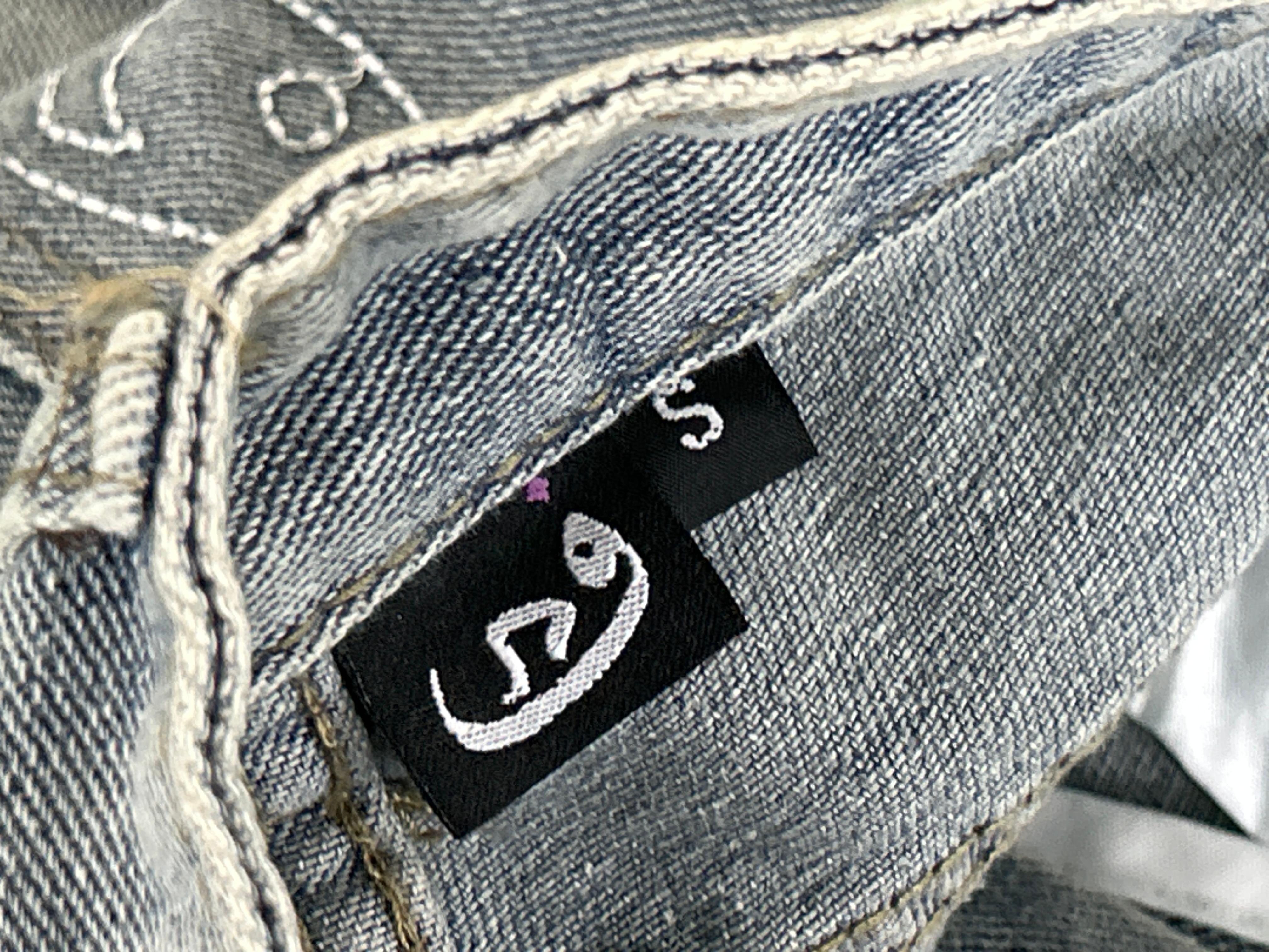Foto QC 5 de Other Jeans American Retro Washed Distressed Raw Hem Flare Black