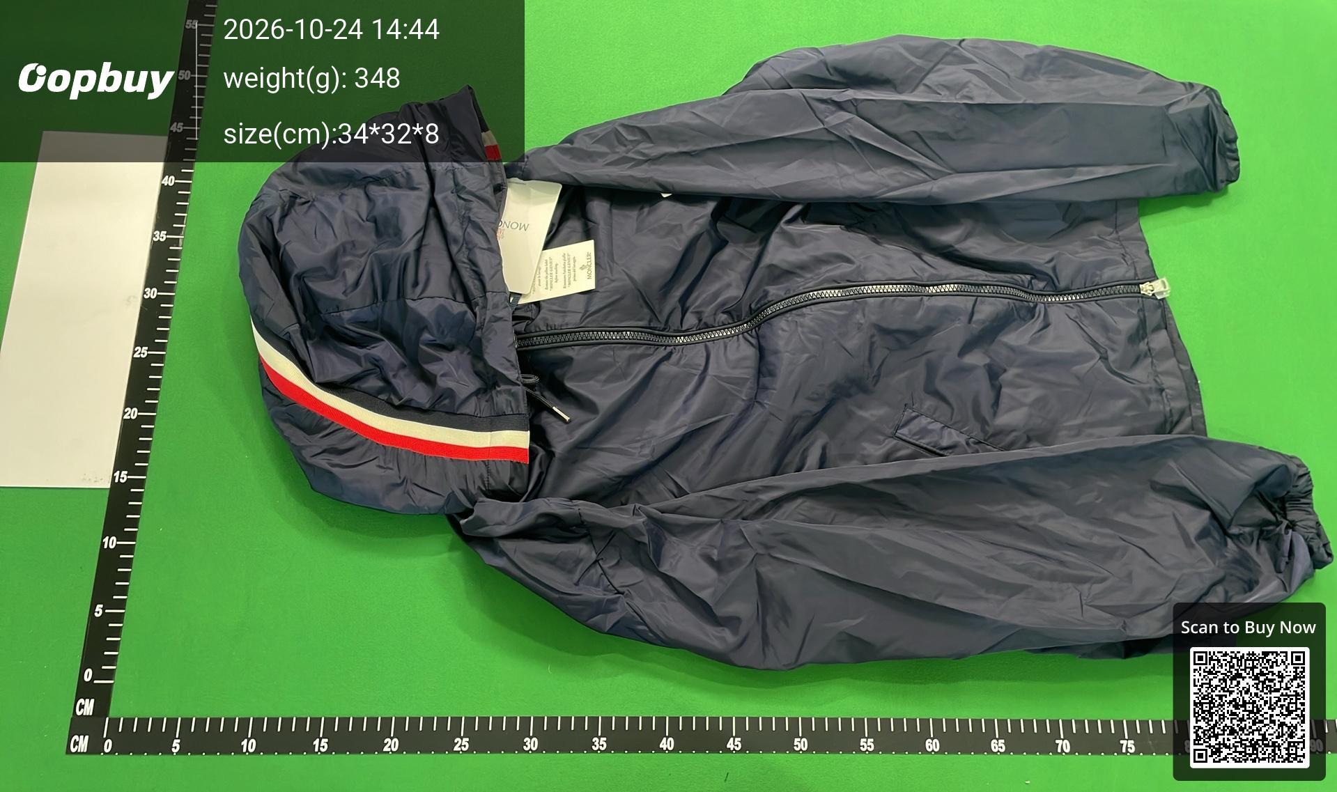 Foto QC 6 de Moncler Windbreaker Jacket Hooded Lightweight Black