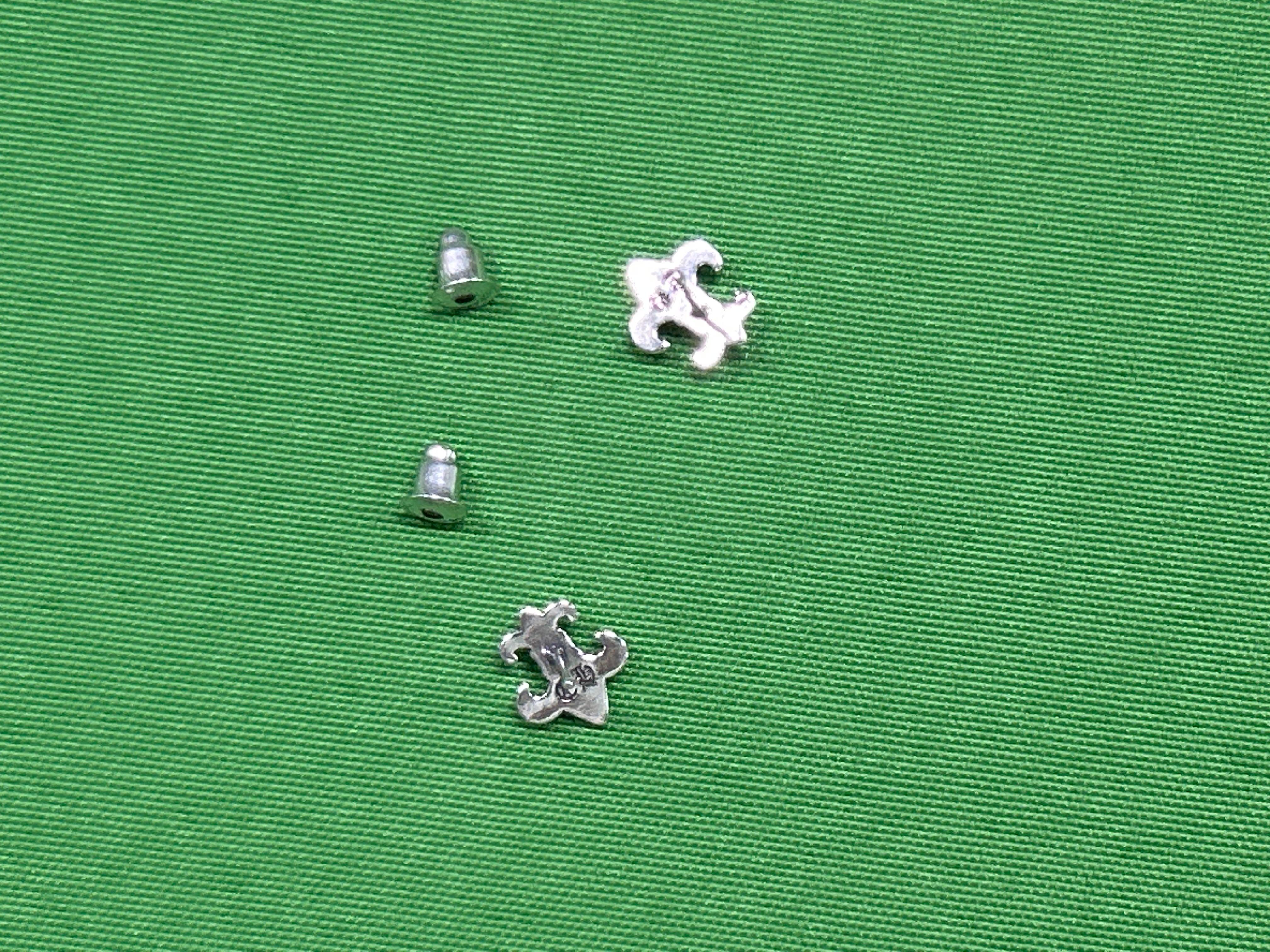 Foto QC 2 de Chrome Hearts CH Cross Earrings Silver Diamond Silver