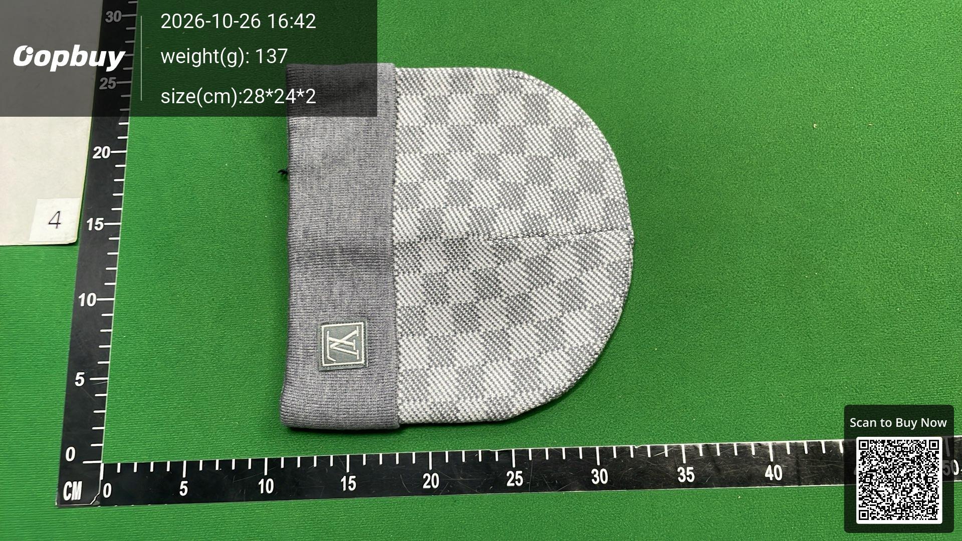 Foto QC 3 de Prada Triangle Logo Beanie Grey
