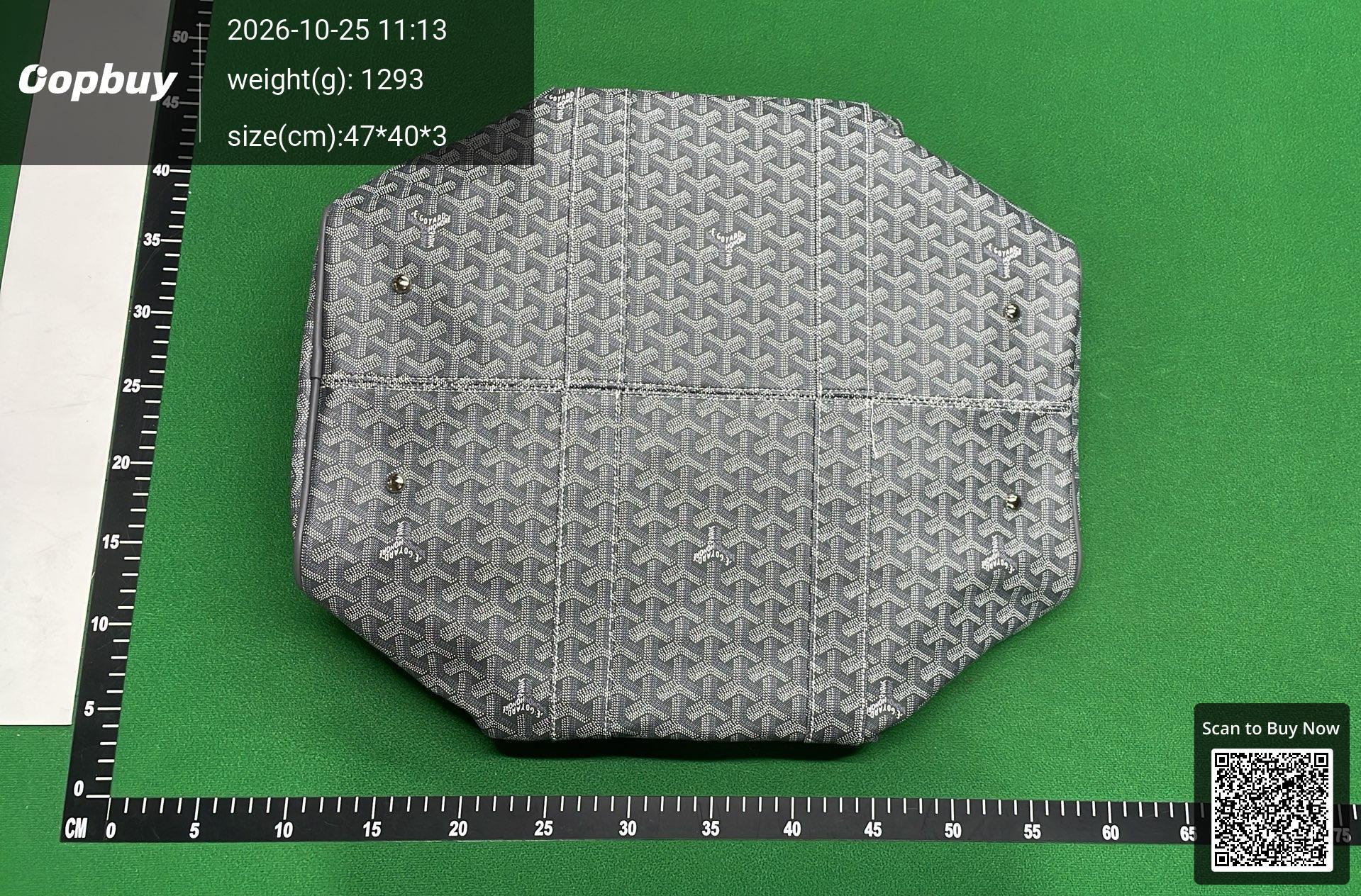 Foto QC 4 de Goyard Boston 50 Green Goyardine Canvas